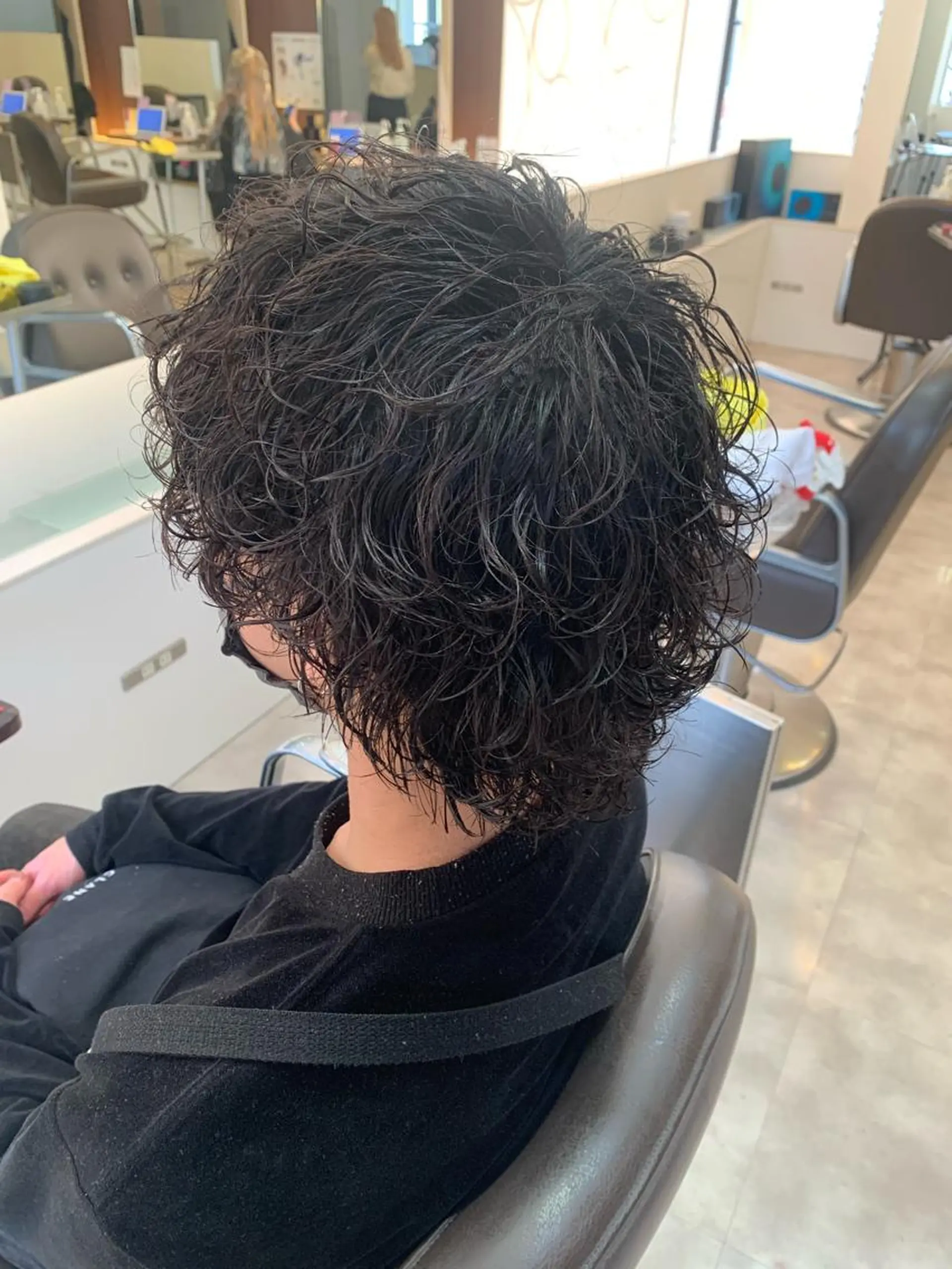 ミディアム メンズ メンズパーマ/難波/ 心斎橋　室園亮佑のヘアスタイル