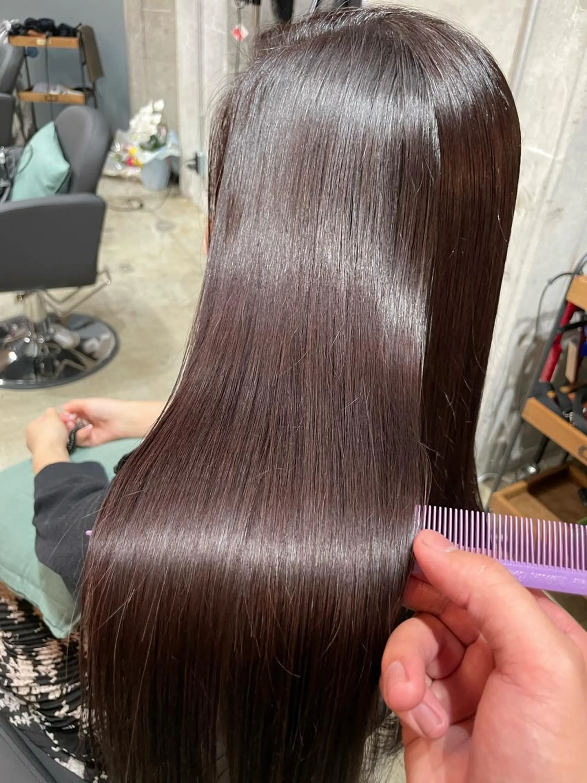 ロング カラー トリートメント ✨髪質改善/ブリーチ /ショート高山のヘアスタイル