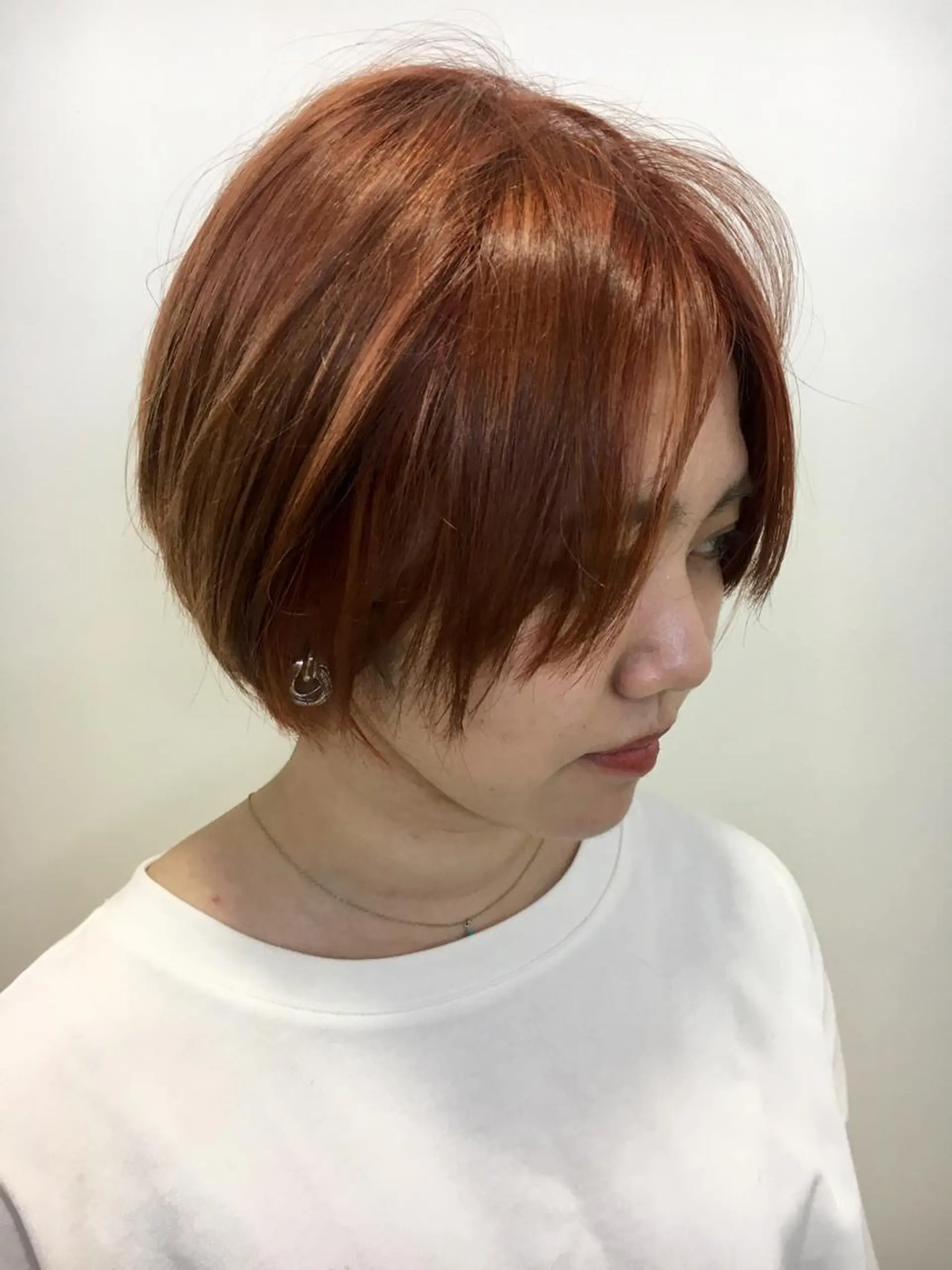 ショート カラー オレンジ ヘアカラー 永井 大希のヘアスタイル