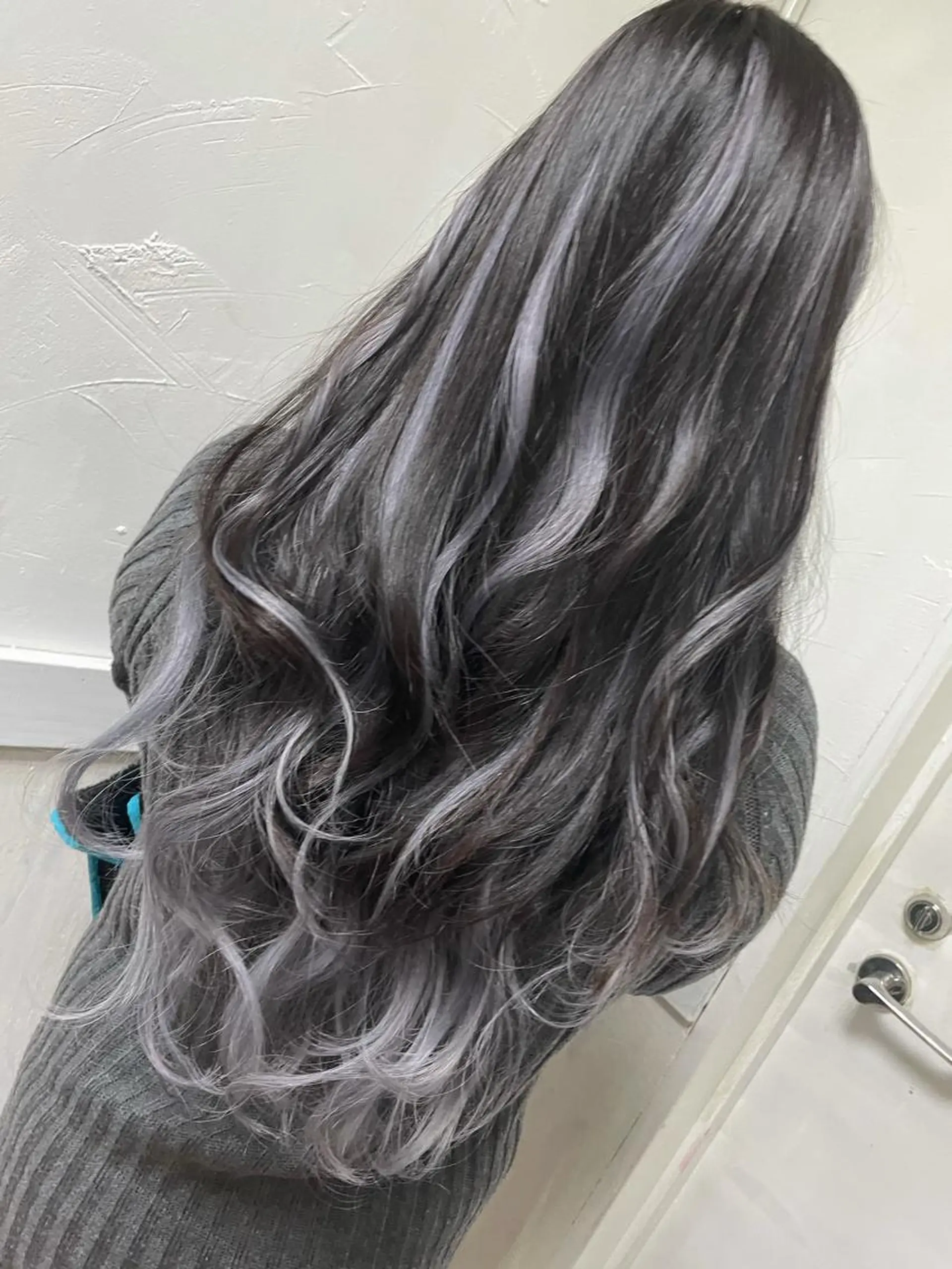 セミロング カラー シールエクステ エクステ エクステ 失敗したくない人へ ハイトーン美容師のヘアスタイル