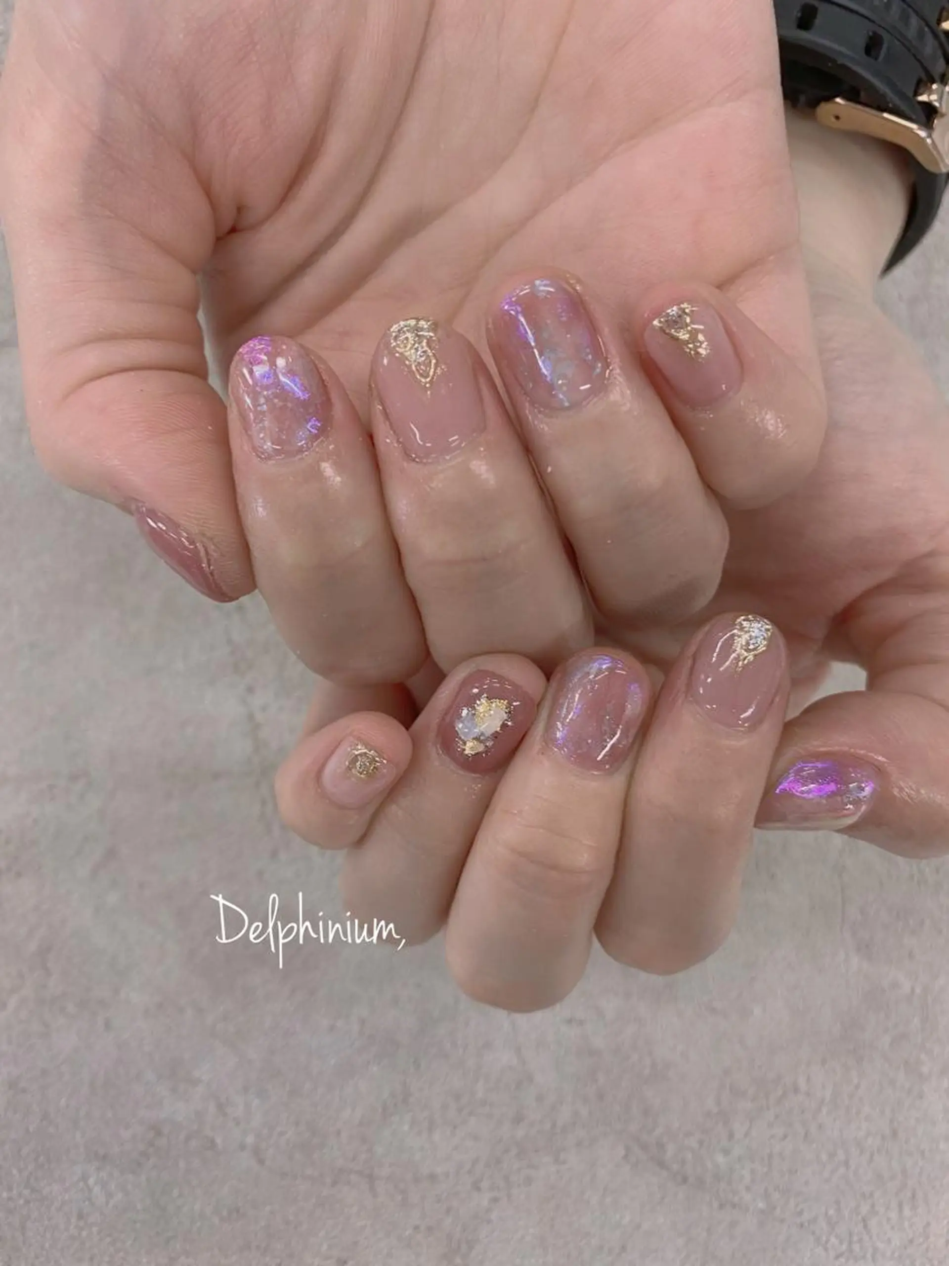 ネイル ニュアンスネイル ピンク ハンドネイル 岡本 友恵のネイルデザイン