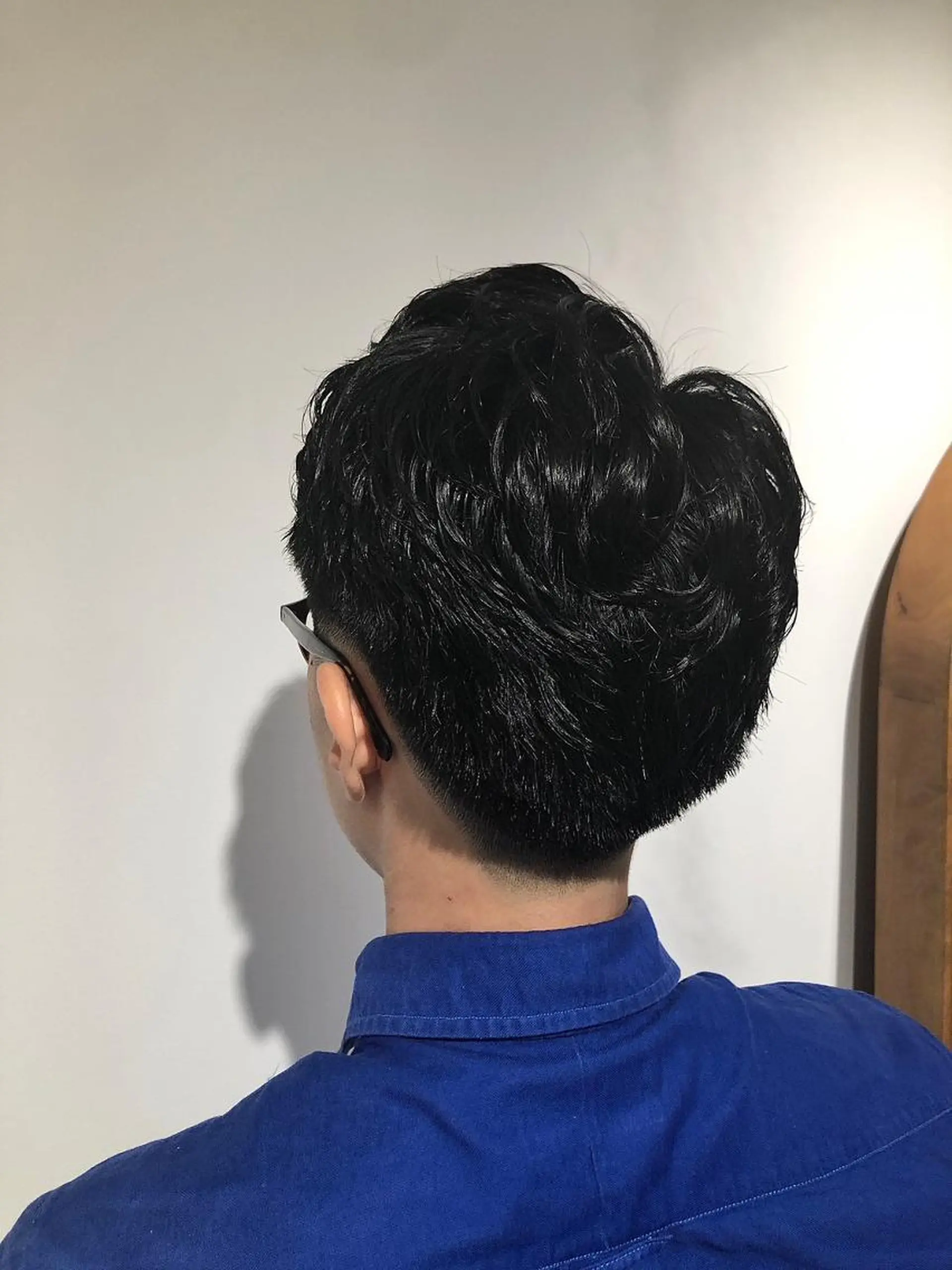 ショート メンズ アップバング ビジネス マッシュ メンズパーマ メンズツイストパーマ カット 高橋 英彦のヘアスタイル