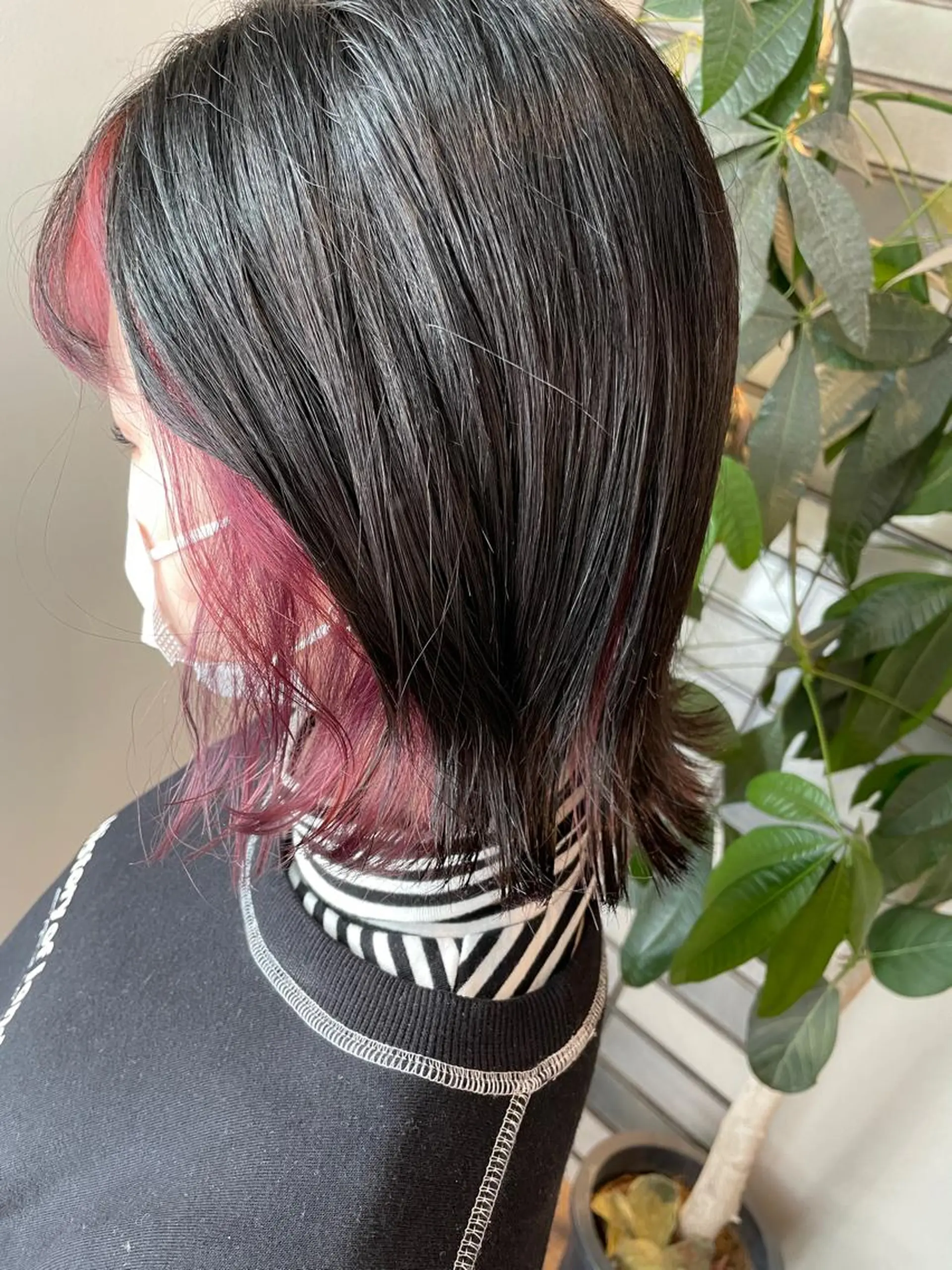 セミロング カラー ブリーチ インナーカラー 福永速人 /メンズパーマのヘアスタイル