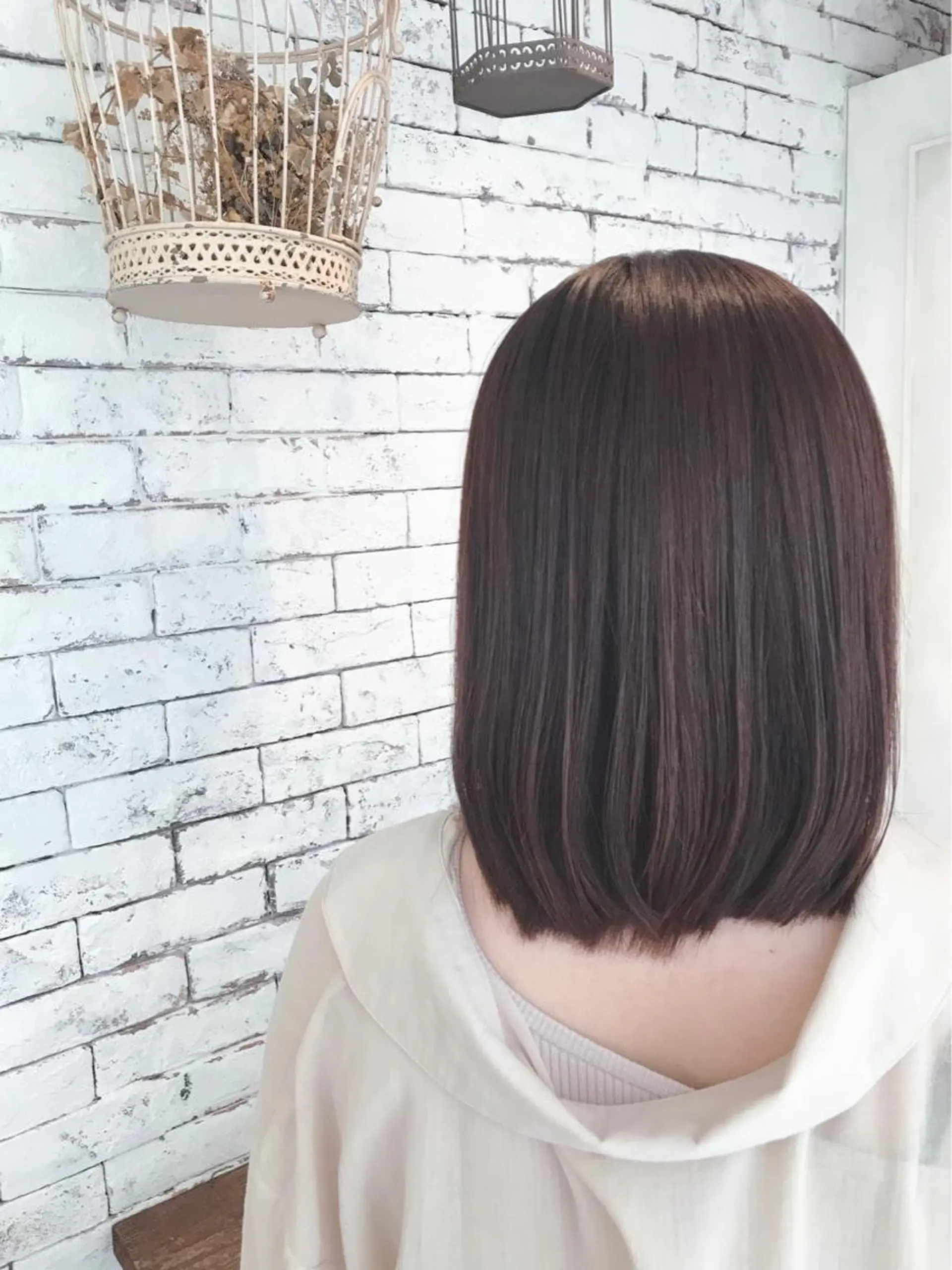 セミロング カラー レッドカラー 髪質改善☀️ miho☀️のヘアスタイル