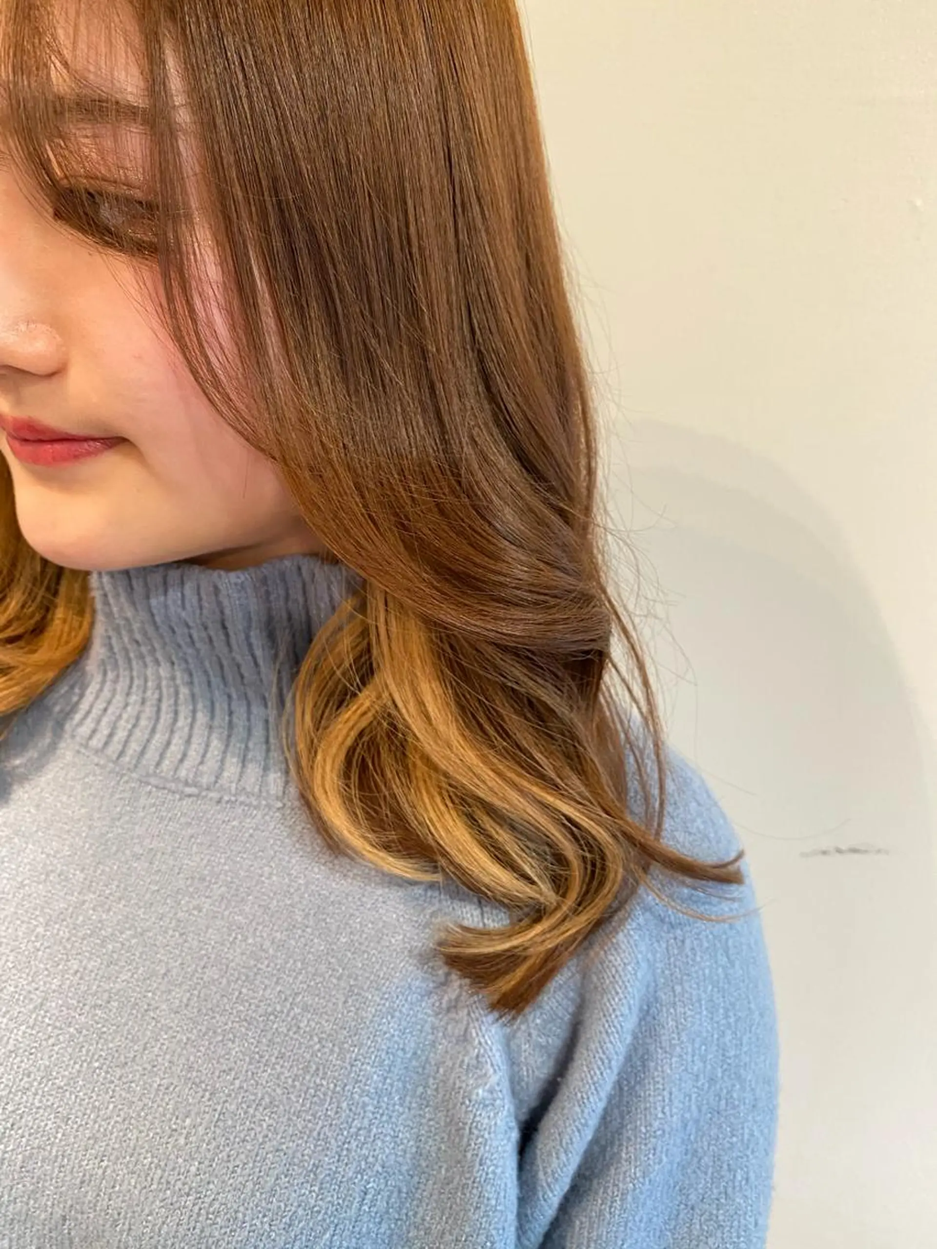 セミロング カラー knock【ノック】所属・烏丸韓国ヘア🇰🇷 ayaka🎀のヘアスタイル