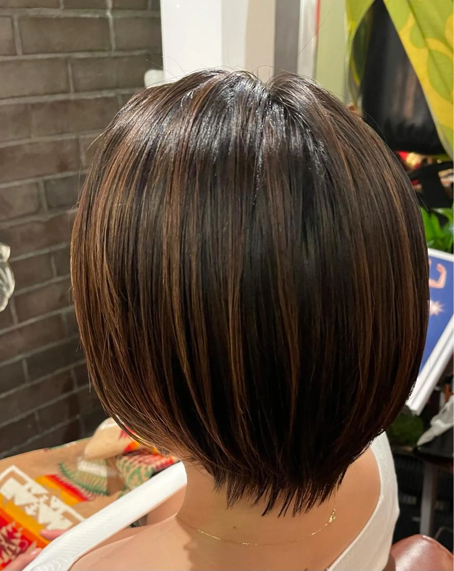 ショート ハイライト レイヤーカット ヘアカラー アフィロス所属・五十嵐 舞のヘアスタイル