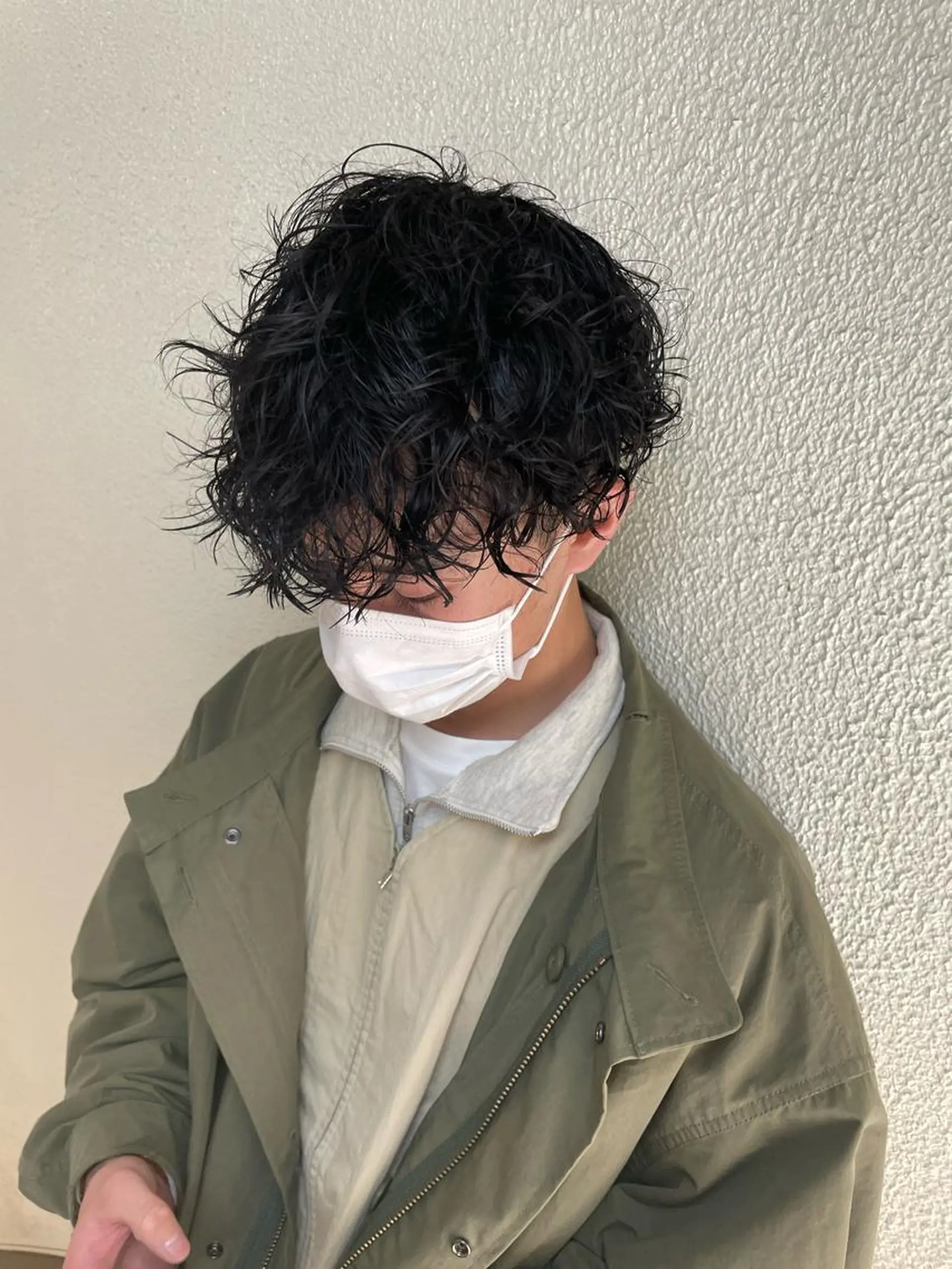 ミディアム パーマ メンズ 辻堂メンズ特化 YU-YAのヘアスタイル