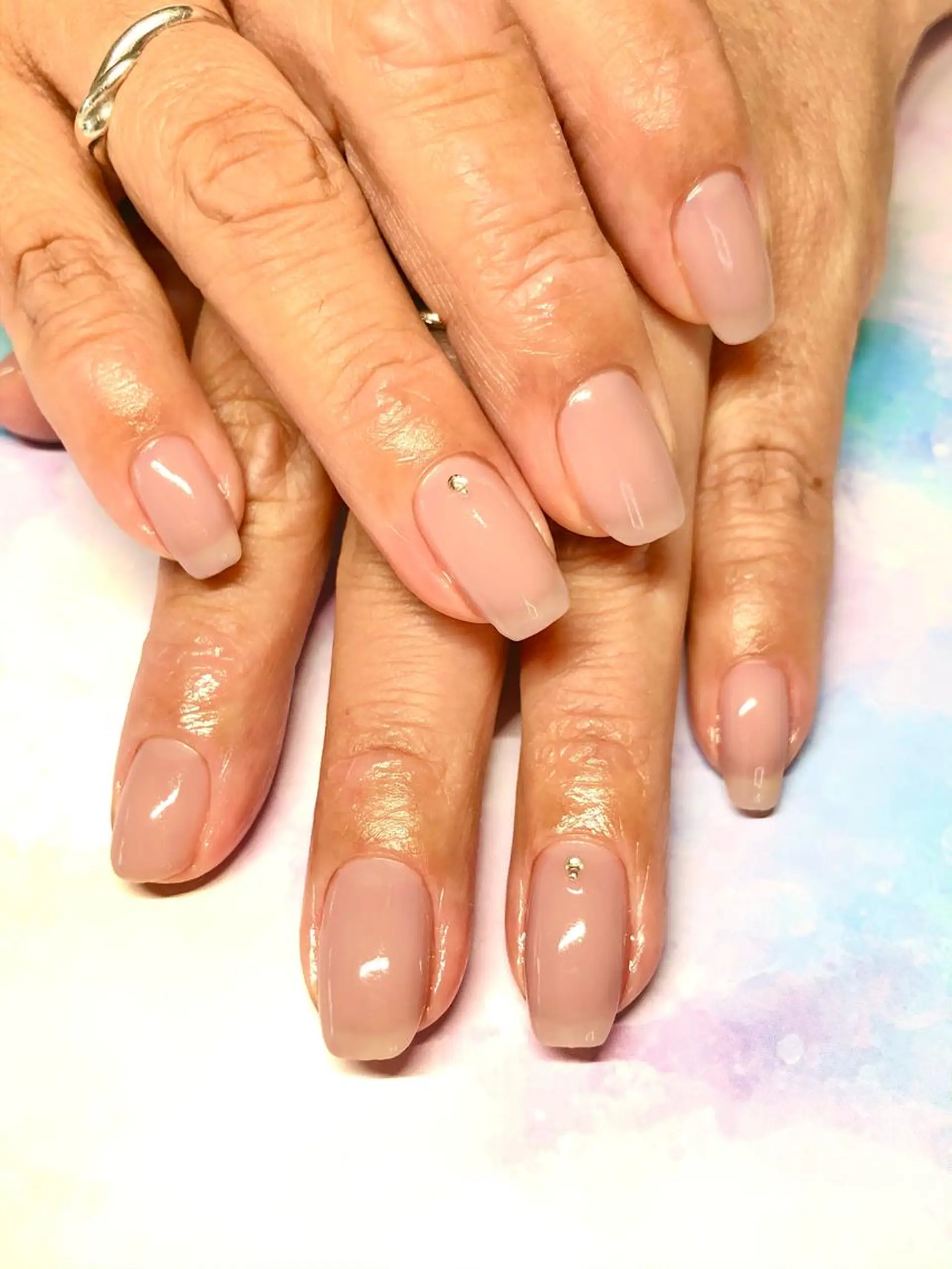 ネイル パープル Mirei NAIL 金児のネイルデザイン