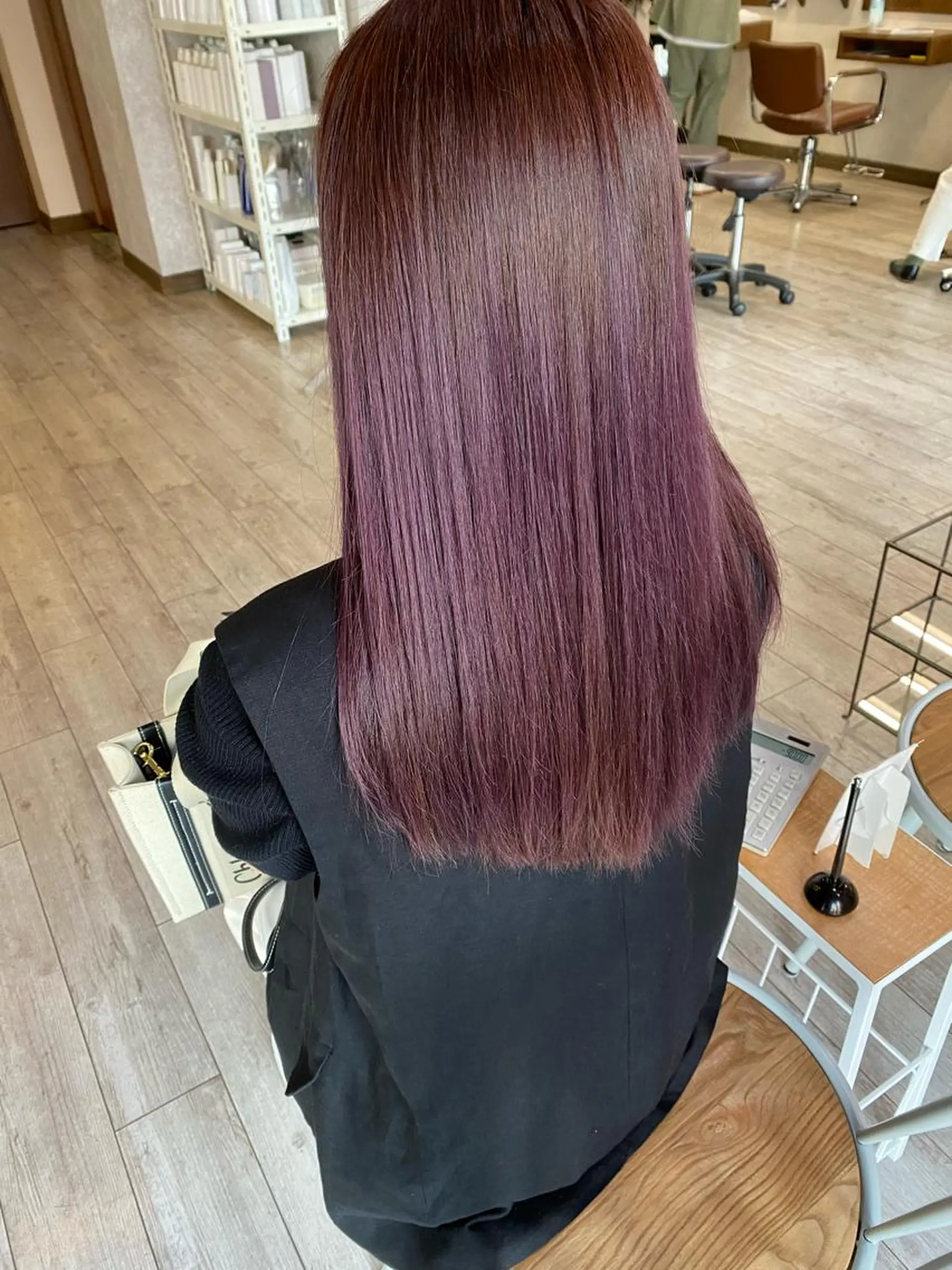 ロング カラー カシス ピンクカラー ｲﾁｶﾜ ﾐｵ/ minim hairのヘアスタイル