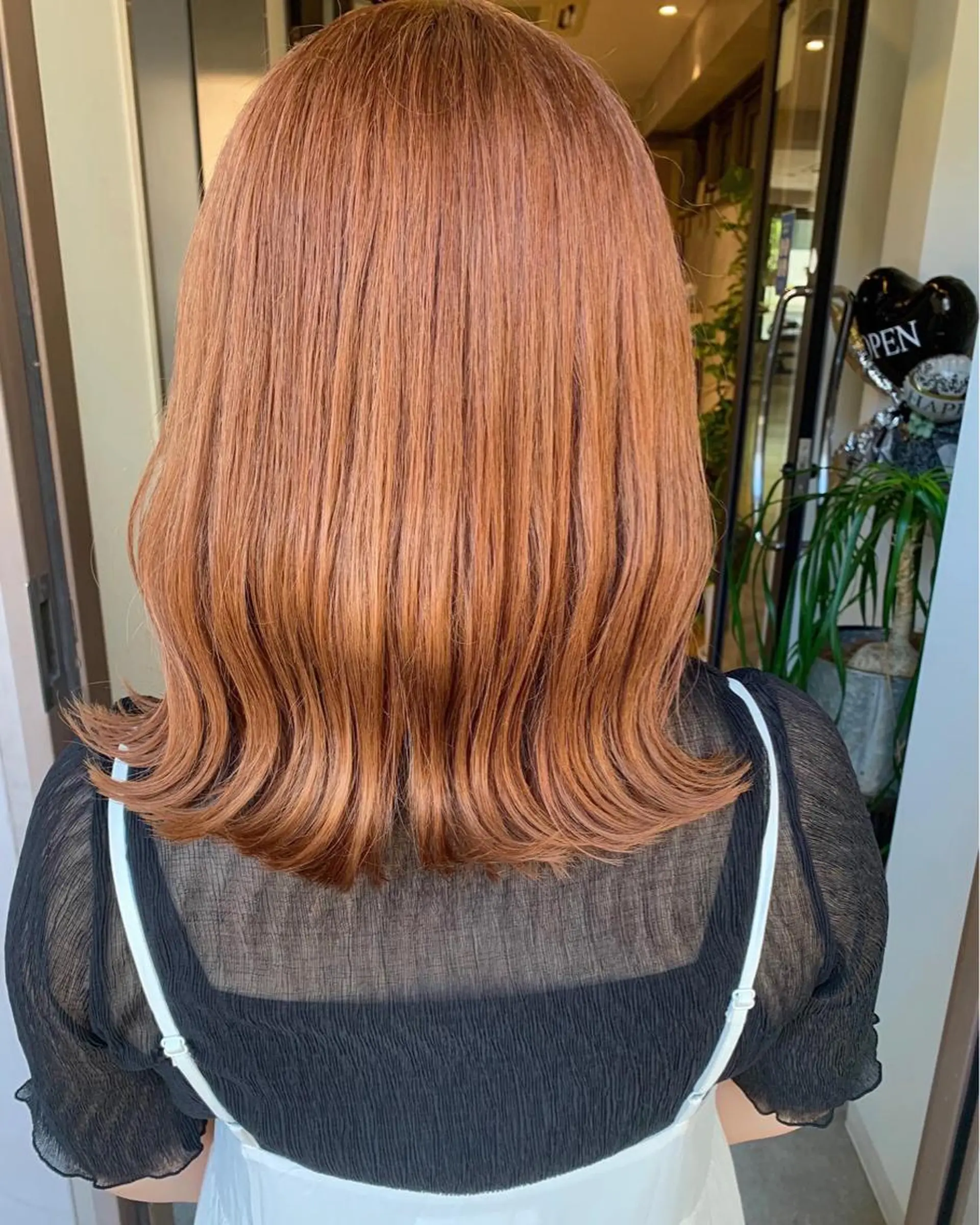 ミディアム カラー 髪質改善will hairdesignのヘアスタイル