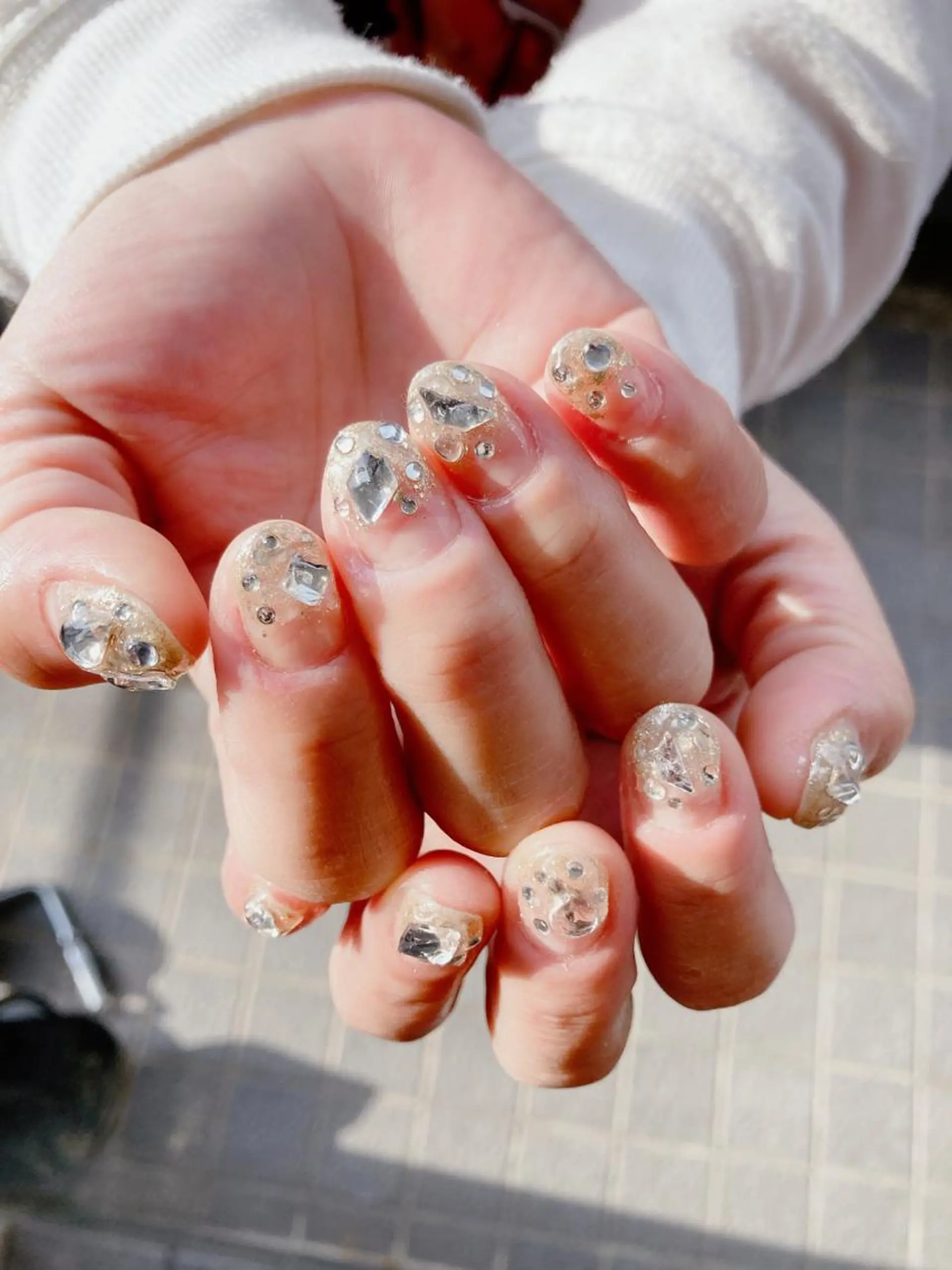 ネイル フットネイル ジェルネイル キラキラネイル 持ち込み ニュアンスネイル ハンドネイル ハンドケア YunAsu ひぃちゃんのエステ・リラクイメージ