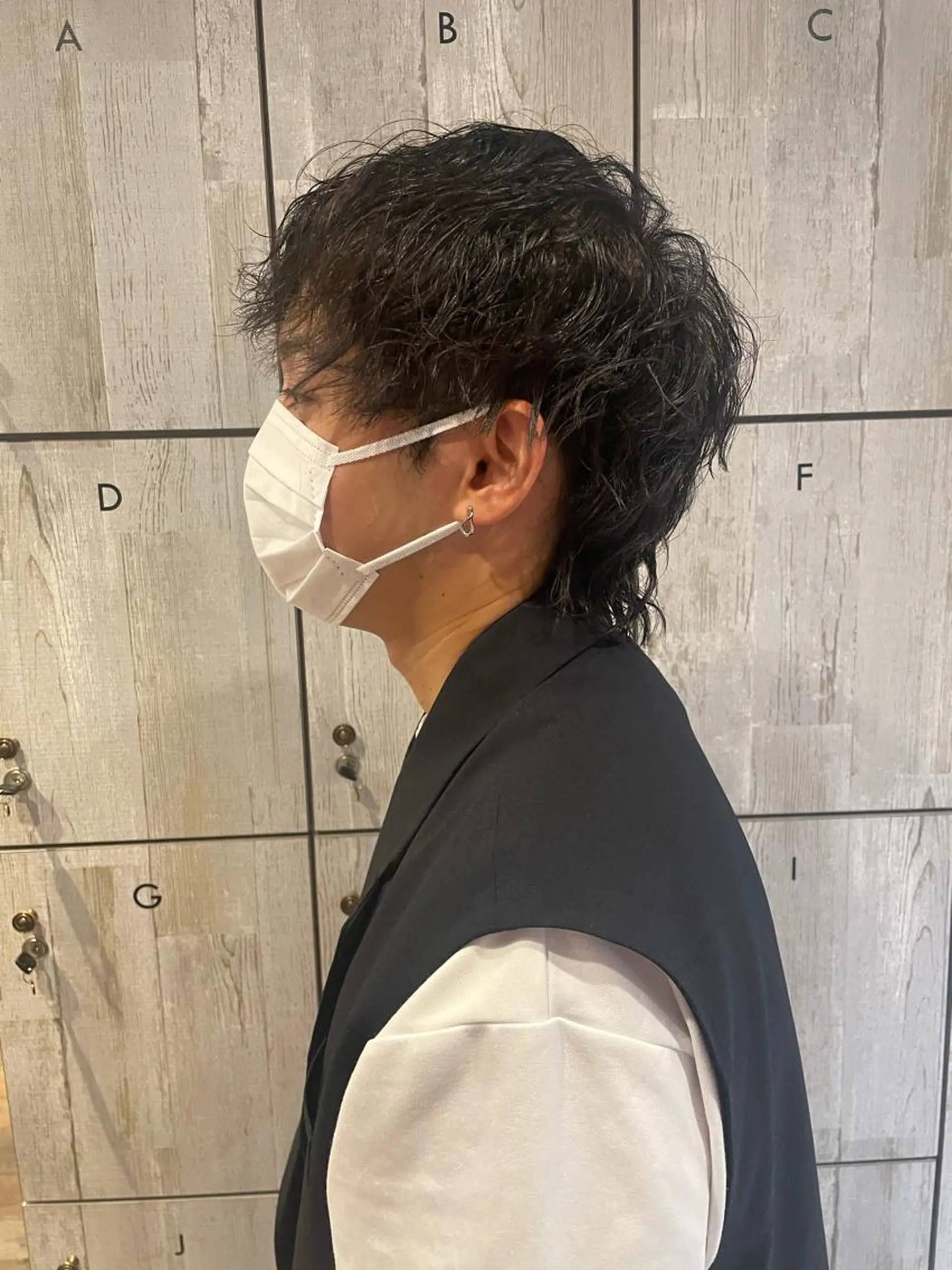 パーマ メンズ ひなた 艶カラー/渋谷のヘアスタイル