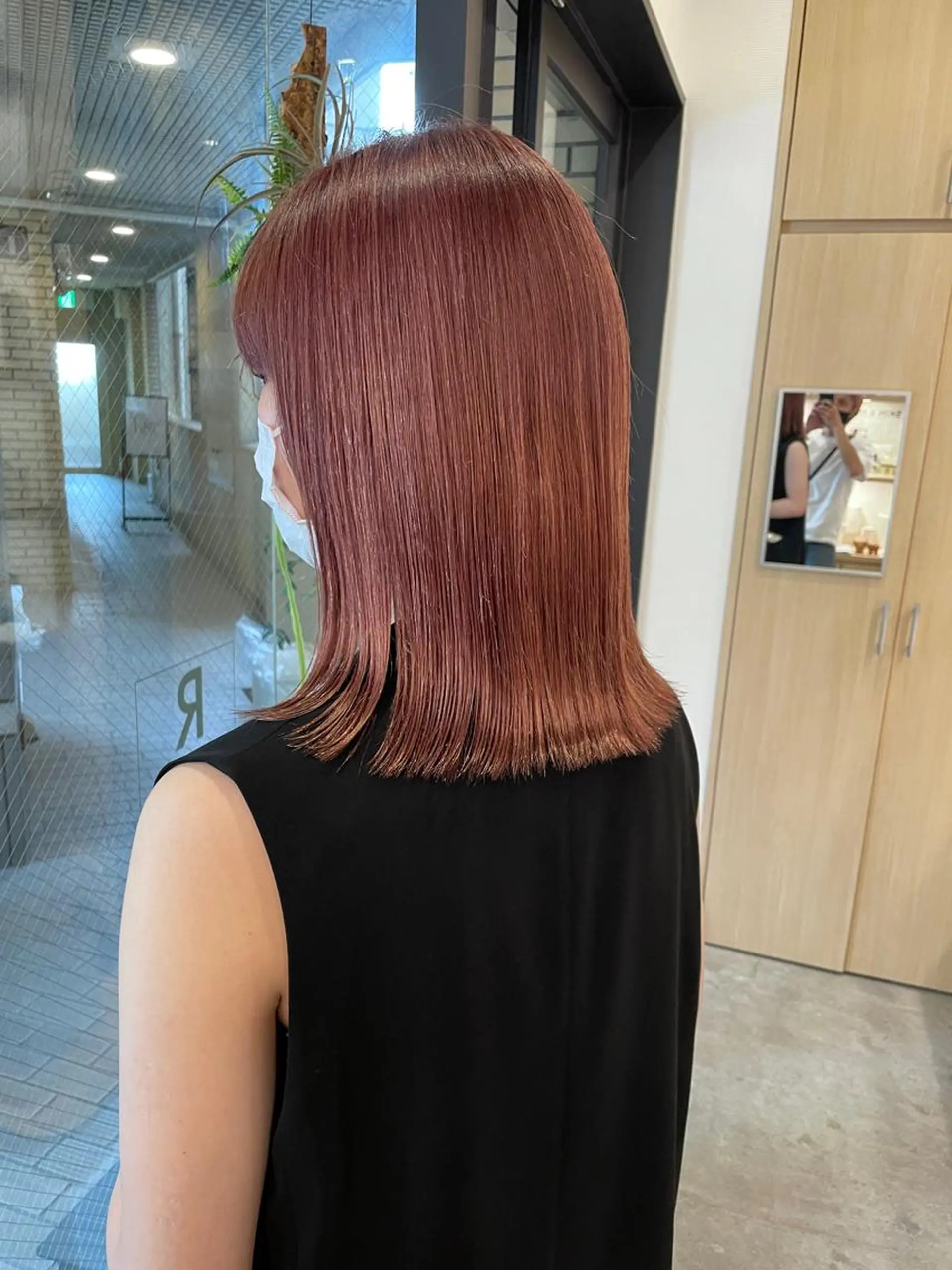 ミディアム ピンクブラウン ヘアカラー トリートメント 城　健太郎 💎ハイトーンのヘアスタイル