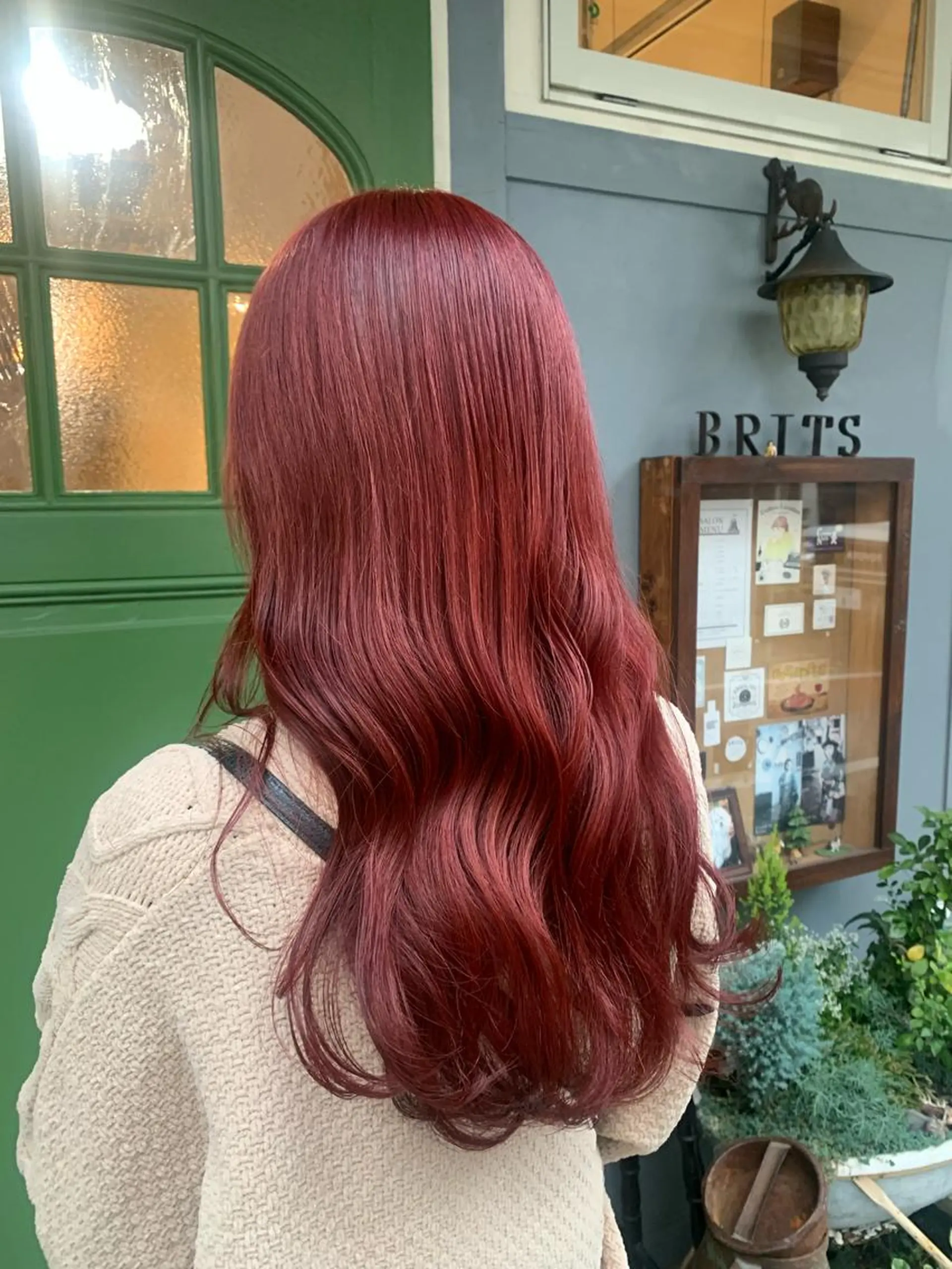 ロング カラー 清水千優/パーマ/透 明感カラー/メンズのヘアスタイル