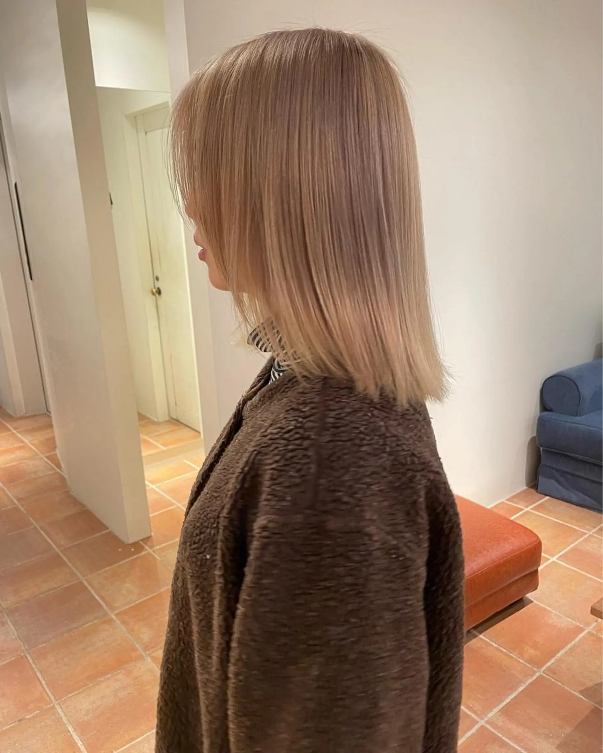 ミディアム カラー ベージュカラー 透明感カラー ヘアカラー トリートメント ボブ/レイヤー/ケア パーマ/リュウタのヘアスタイル