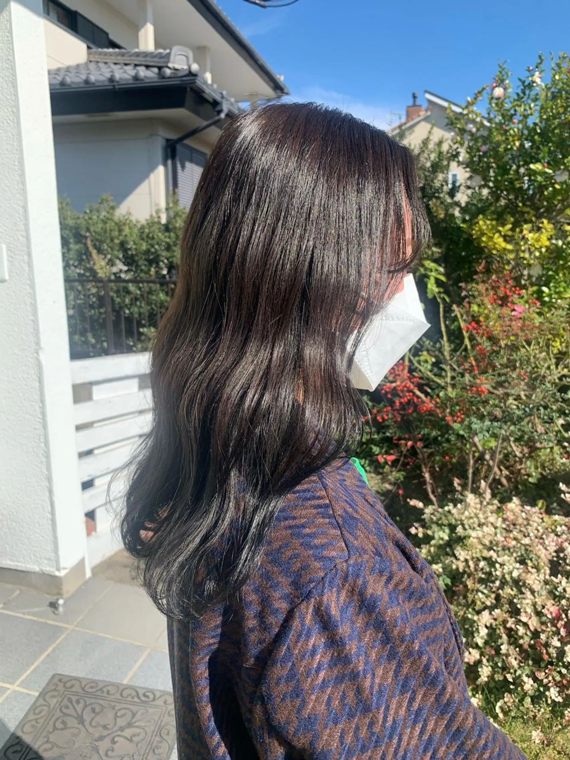 セミロング ヘアカラー 佐藤 美咲のヘアスタイル