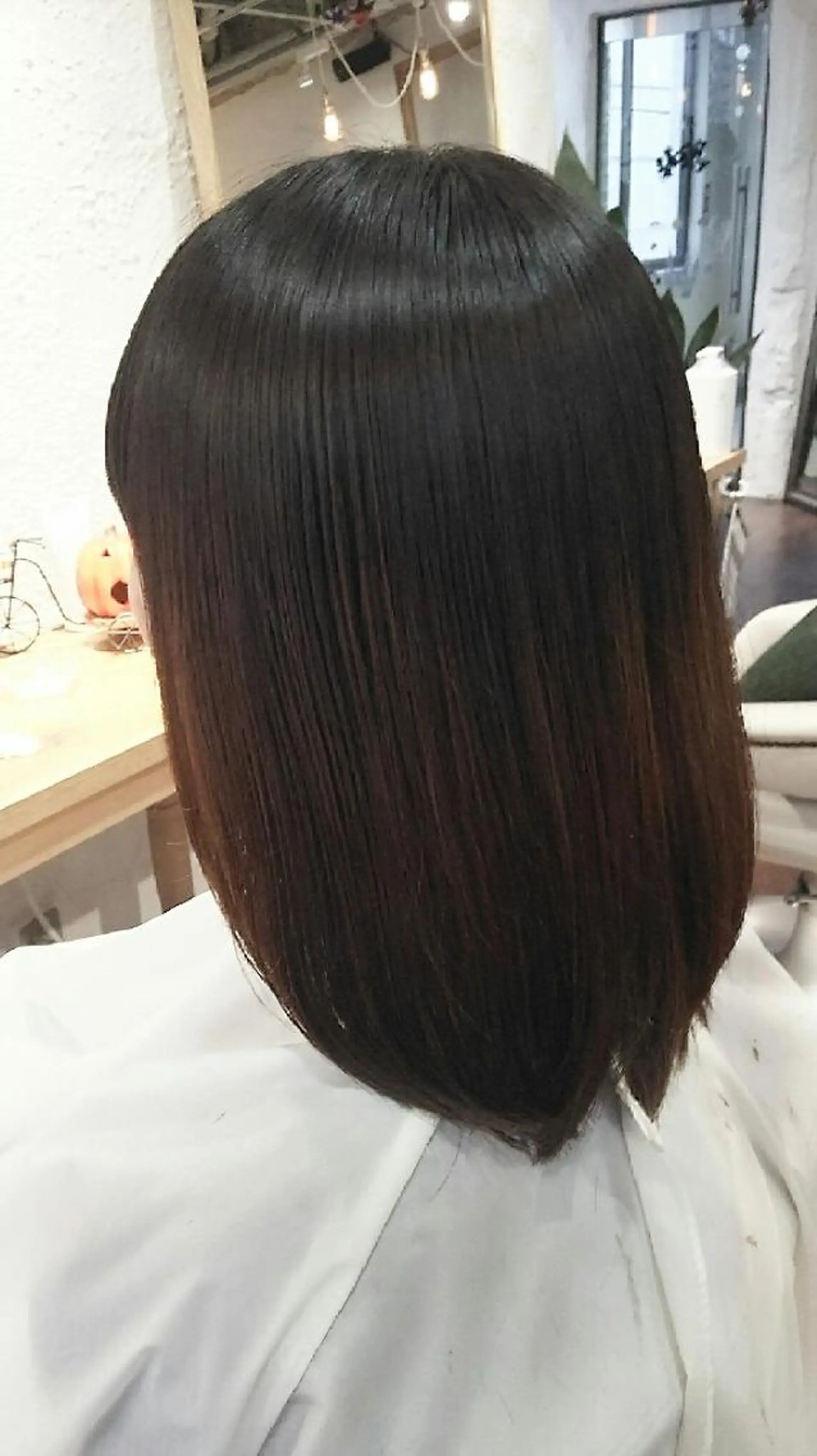 ミディアム パーマ カット 縮毛矯正 トリートメント こだしま   みなのヘアスタイル