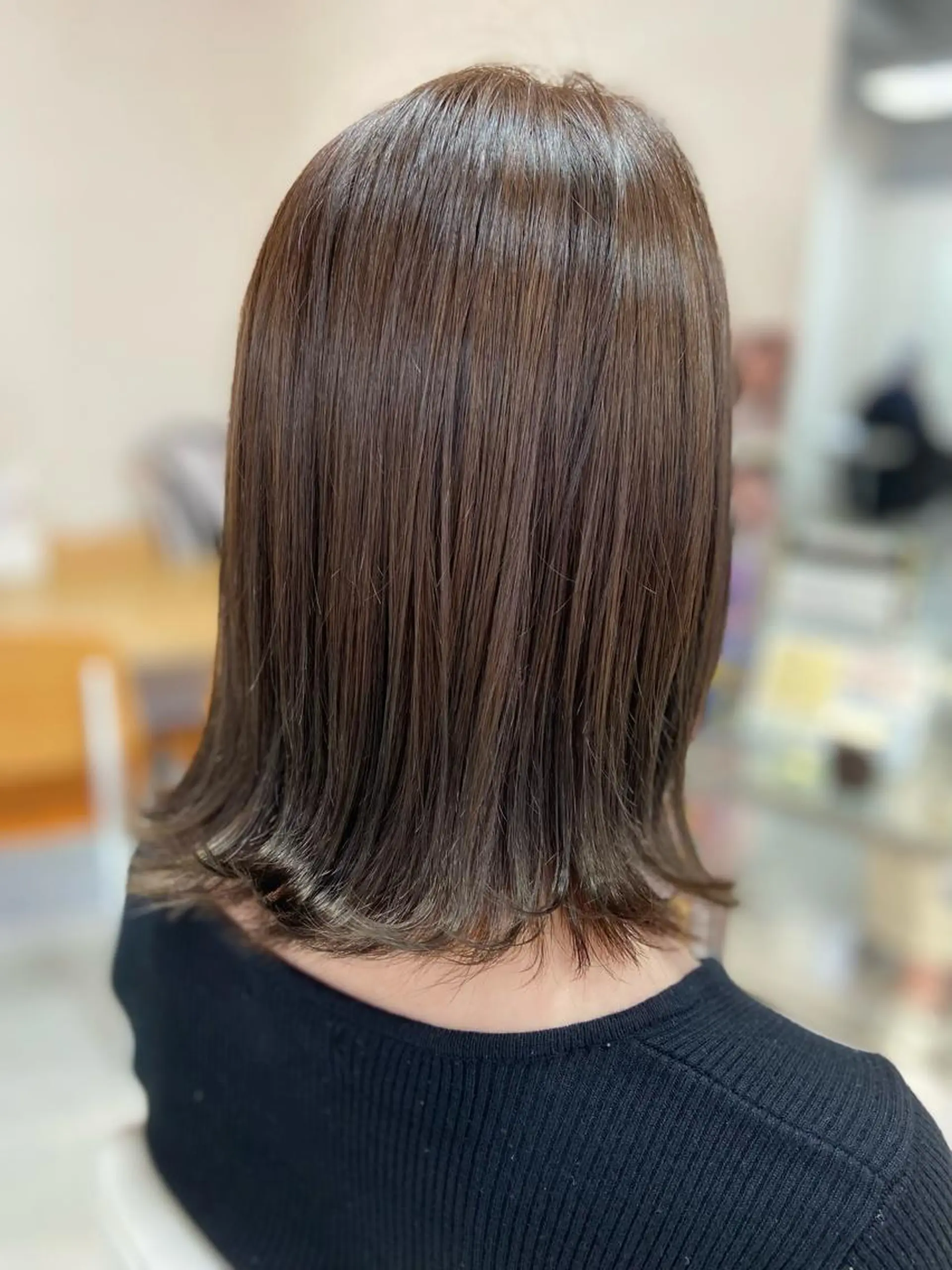 ミディアム カラー ヘアカラー トリートメント 菊地 美憂のヘアスタイル