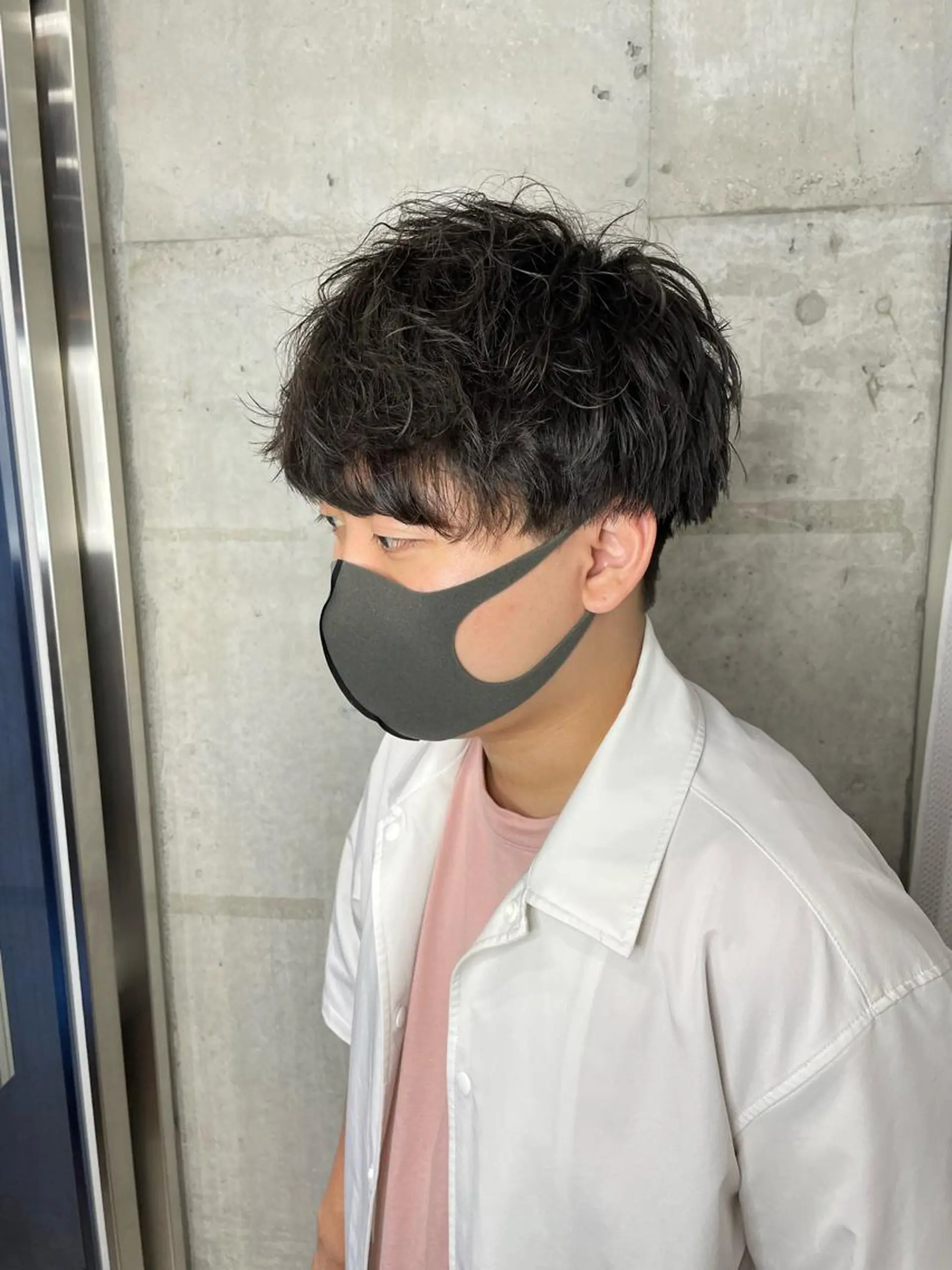 メンズ マッシュ メンズパーマ メンズツイストパーマ ツーブロック 刈り上げ カット パーマ ヘアセット フリーランスシェアサロンルレイル所属・心斎橋/メンズ /ルレイル/地形真希のヘアスタイル