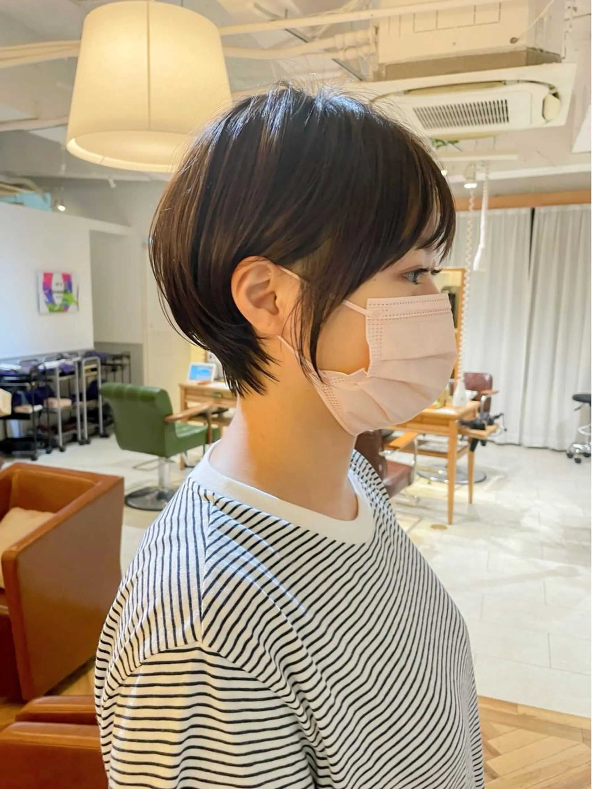 ショート カラー カット ヘアカラー トリートメント salowin梅田茶屋町north所属・くがれいじ 梅田/ショート/ボブのヘアスタイル