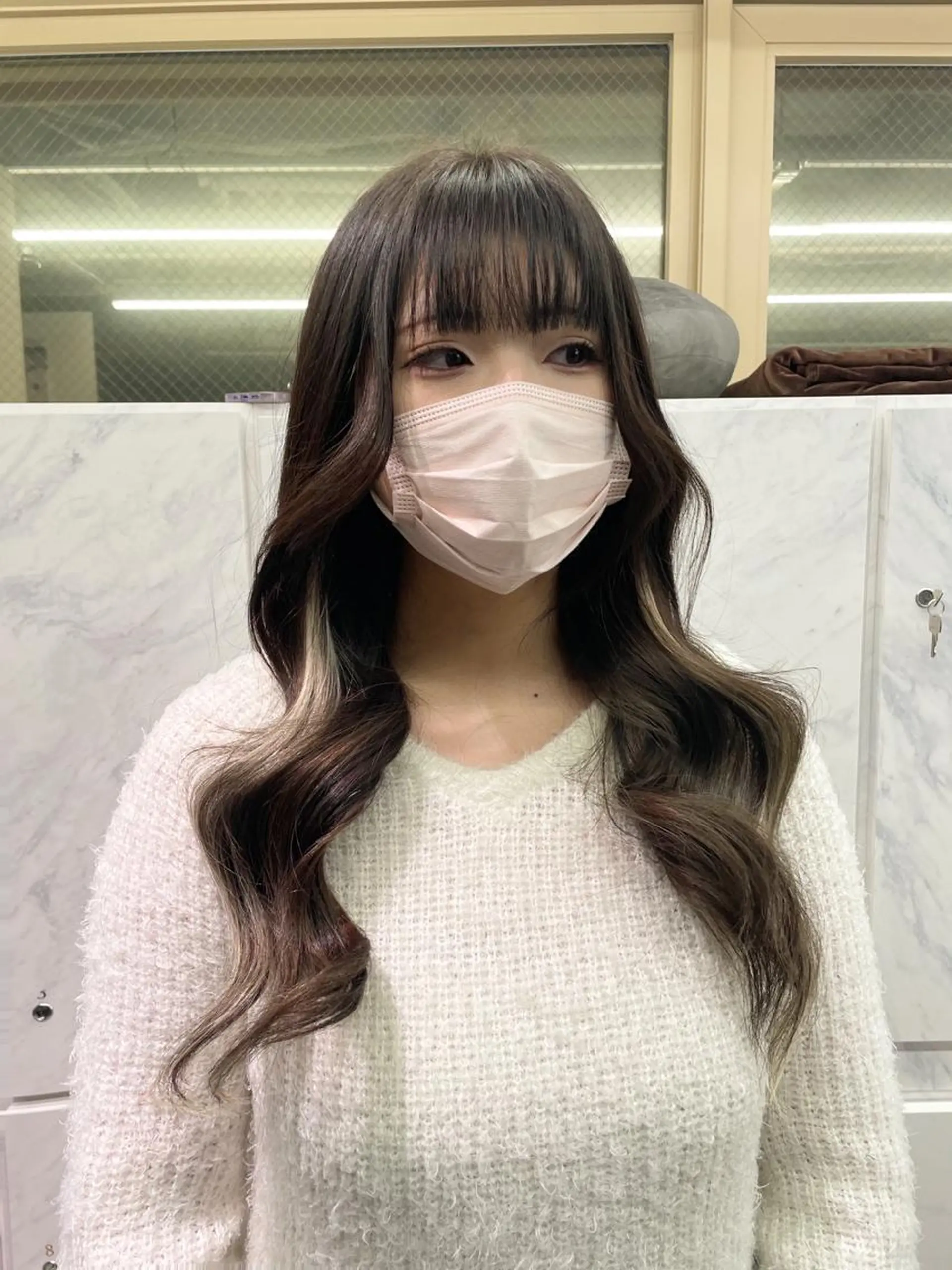 ロング カラー ヘアアレンジ ブロンド 🎀プルエクステ みまひかる🎀のヘアスタイル