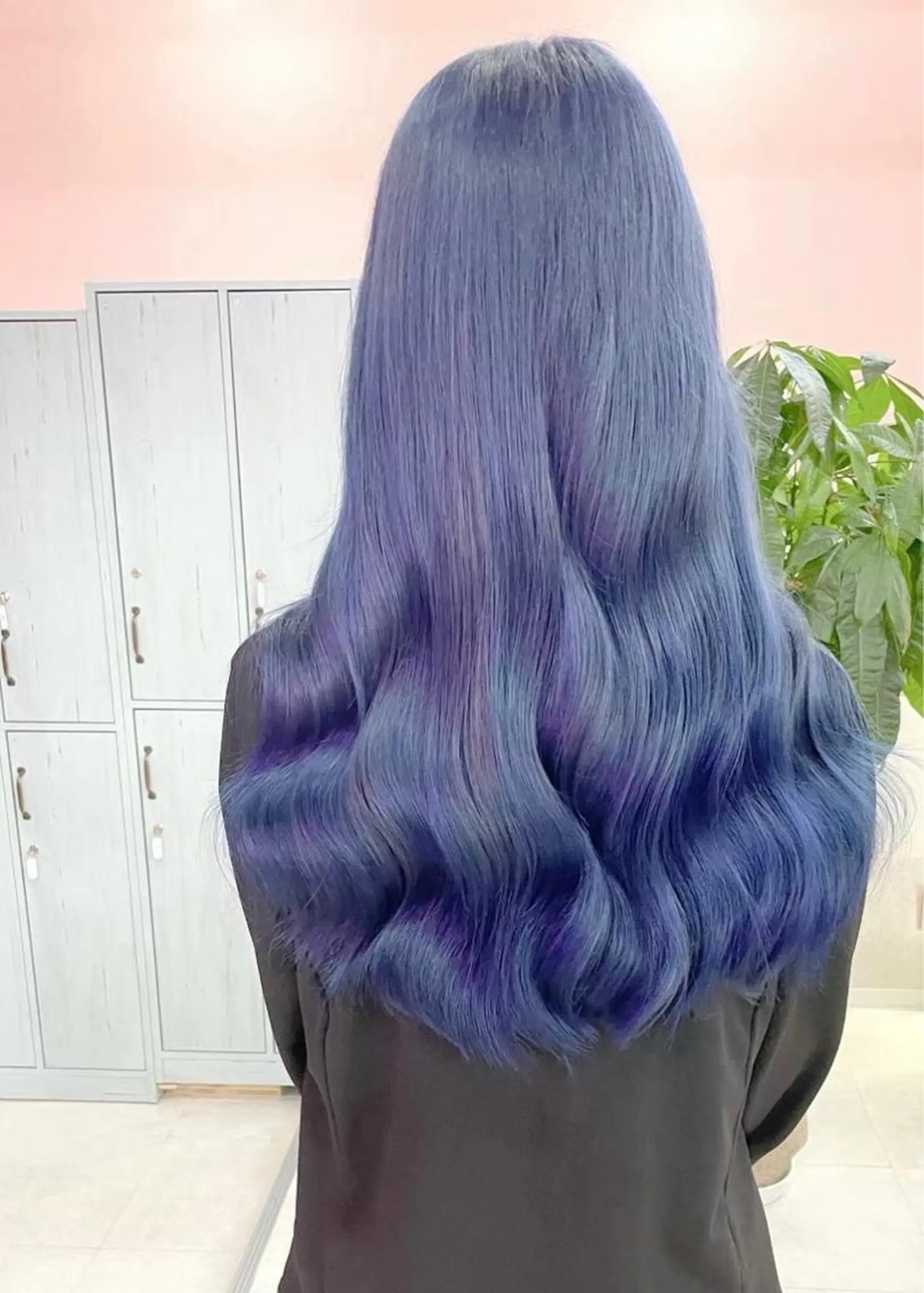 ロング カラー パーマ ヘアアレンジ メンズ キッズ ネイル マツエク・マツパ アイブロウ ヘアカラー トリートメント ハイトーン/ピンク 💗モモ໒꒱のヘアスタイル