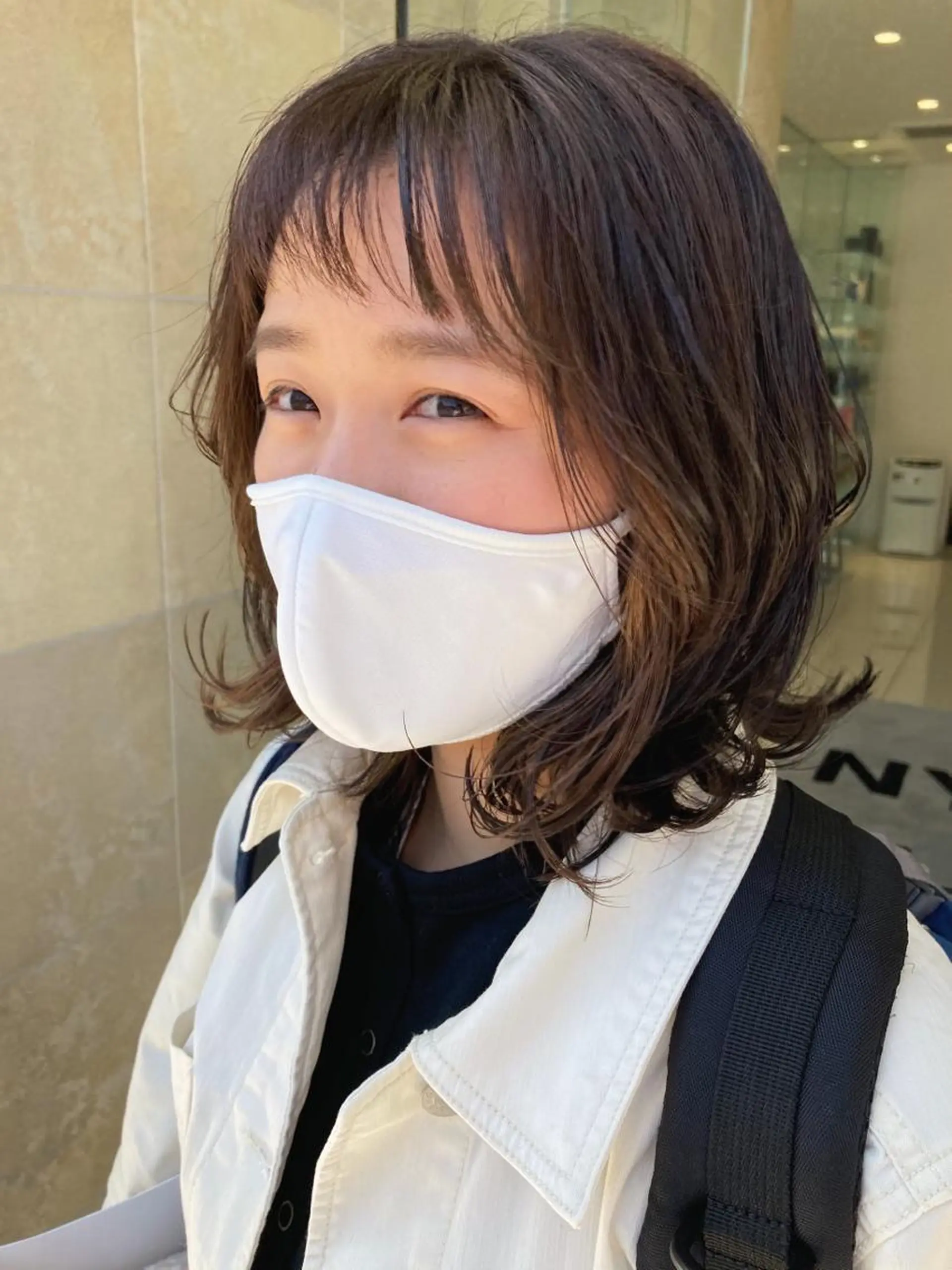 ミディアム カラー 田中 あかねのヘアスタイル