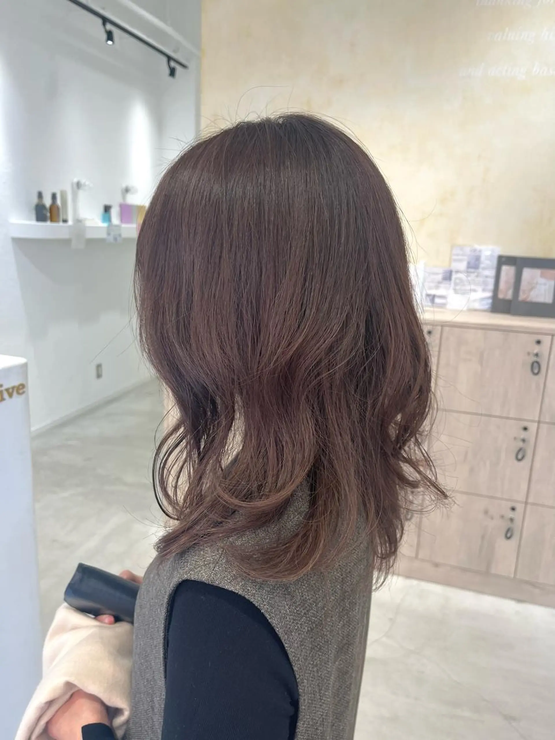 セミロング カラー カット ヘアカラー ボブ/美髪矯正 /佐藤　奈巳のヘアスタイル