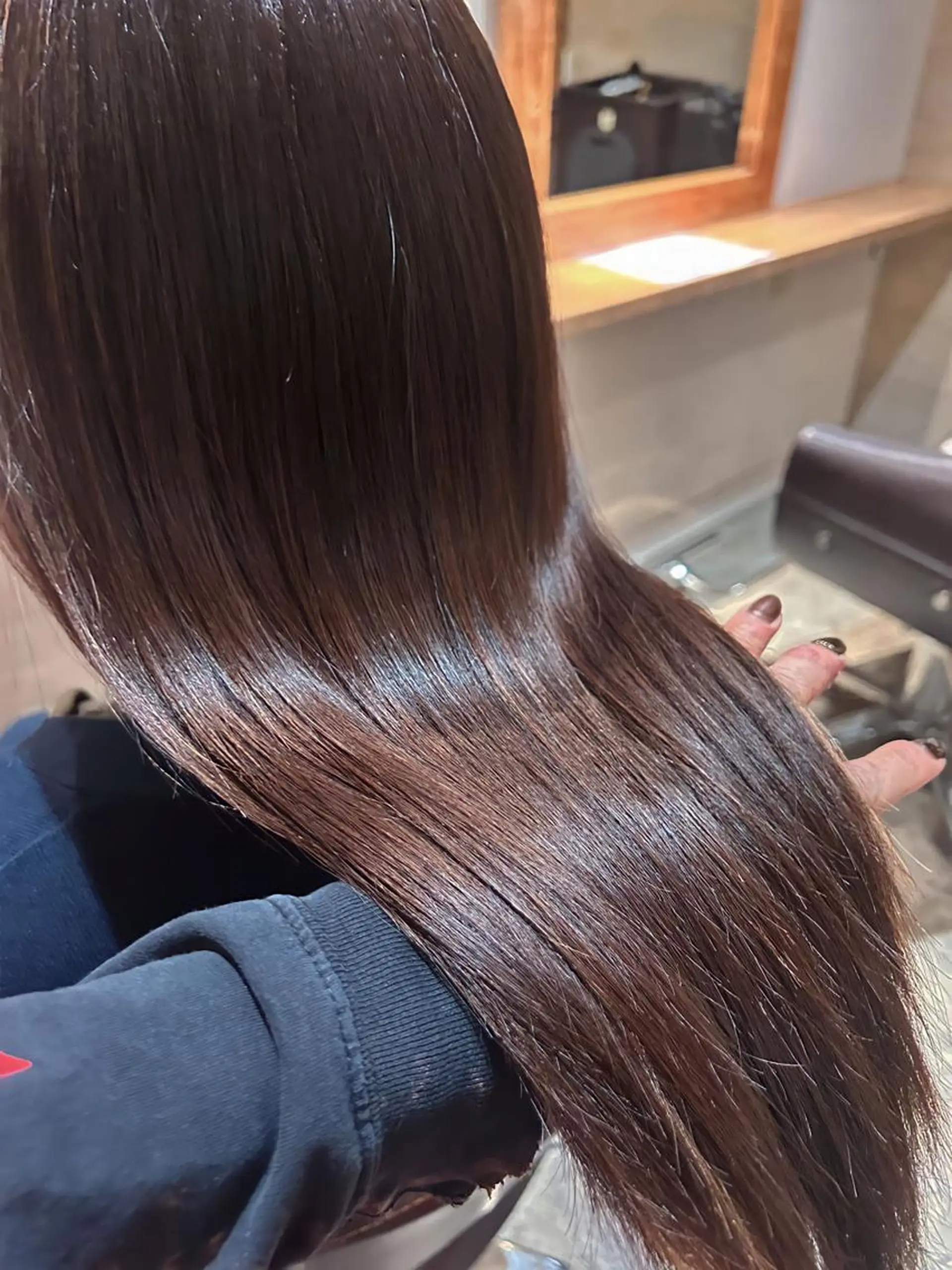 ロング カラー ダークグレー ダークグレージュ グレージュ 店長✨️韓国ヘア✖️ 髪質改善カラー／純大のヘアスタイル