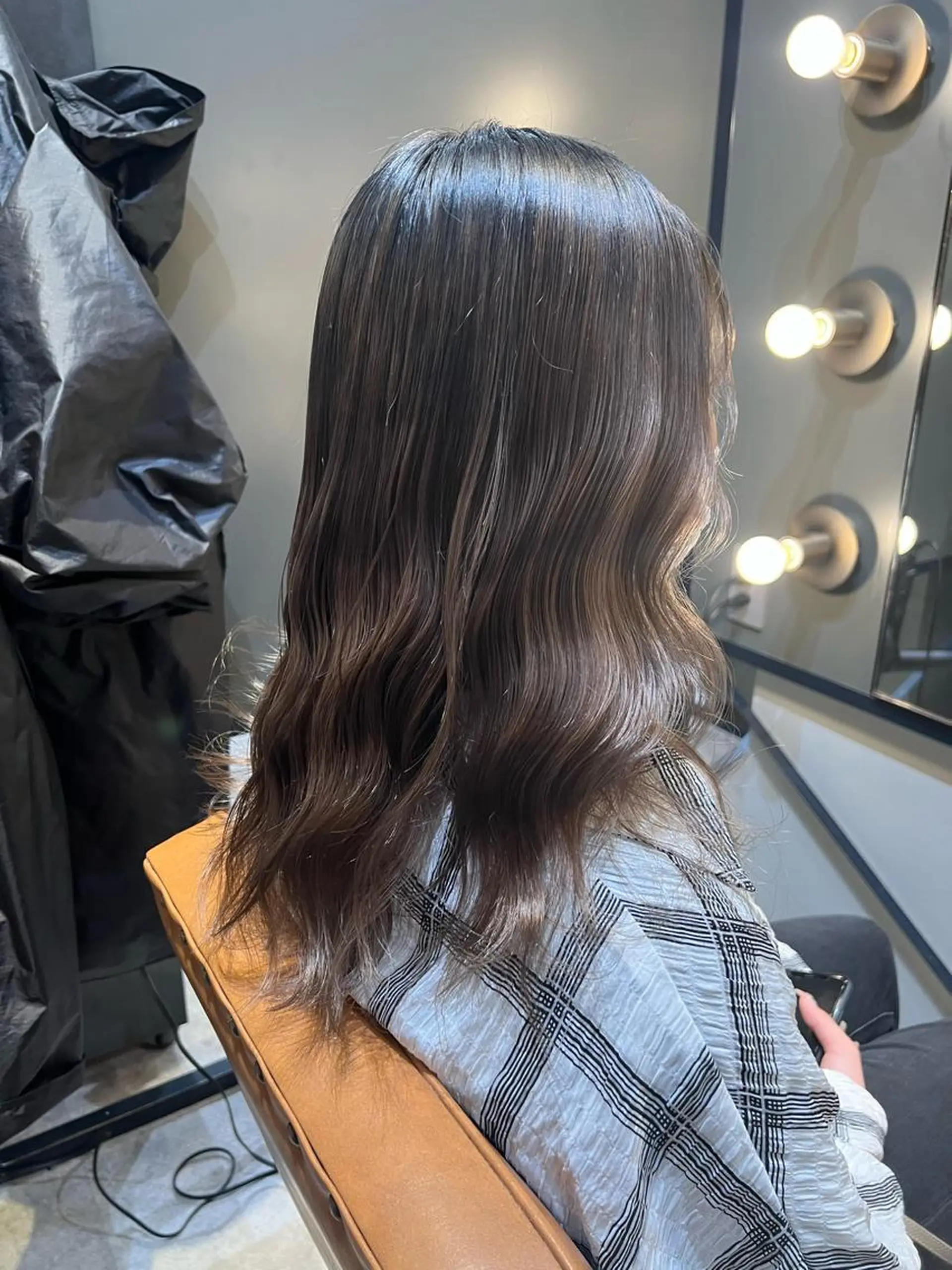 セミロング カラー 髪質改善ストレート Kantaのヘアスタイル