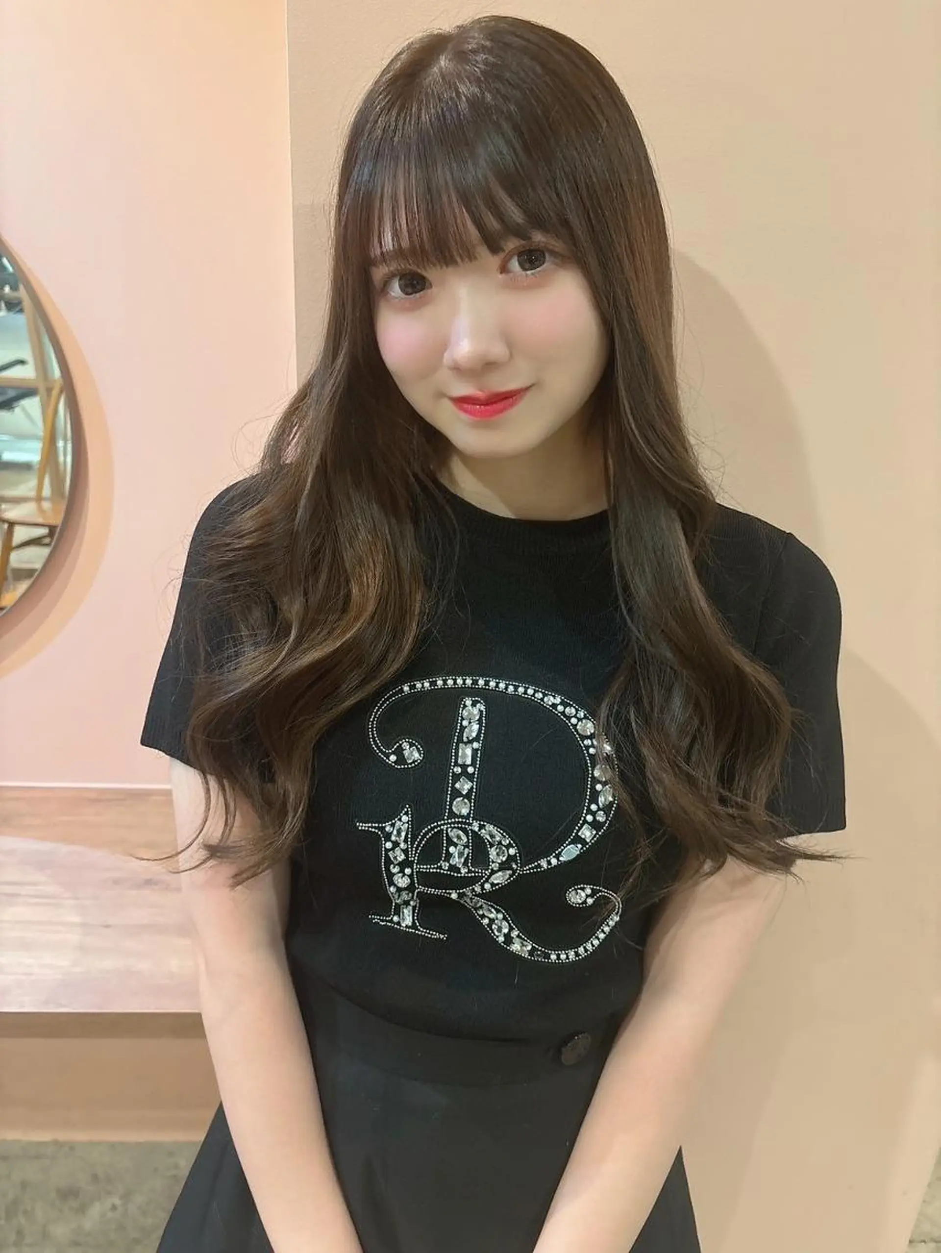 ミディアム カラー ショートボブ ミディアムパーマ アディクシーカラー ブリーチ ケアブリーチ カット ヘアカラー トリートメント CEINE OURのヘアスタイル