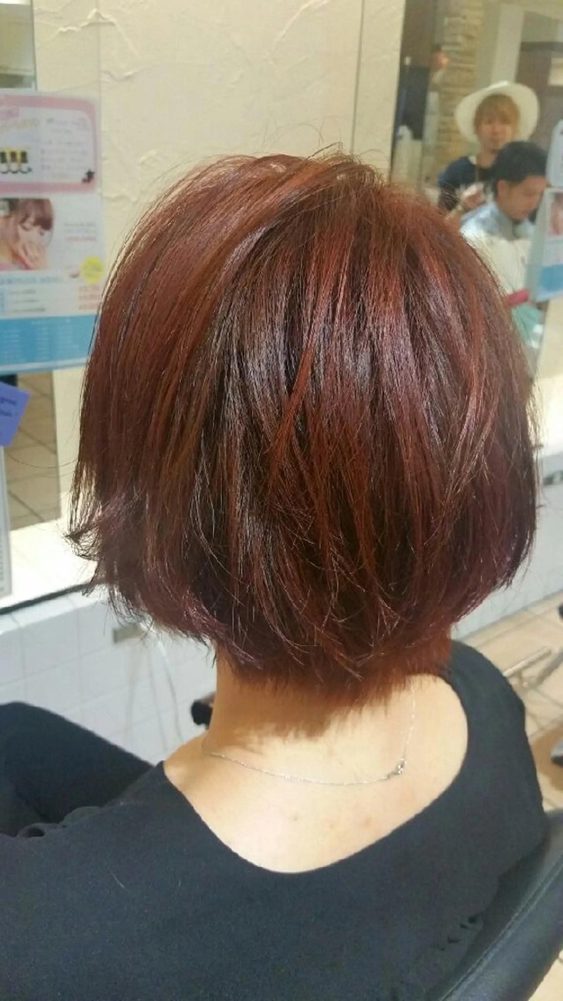 ショート カラー レッドカラー 【髪質改善美容師】t occa茨木篠原健太のヘアスタイル