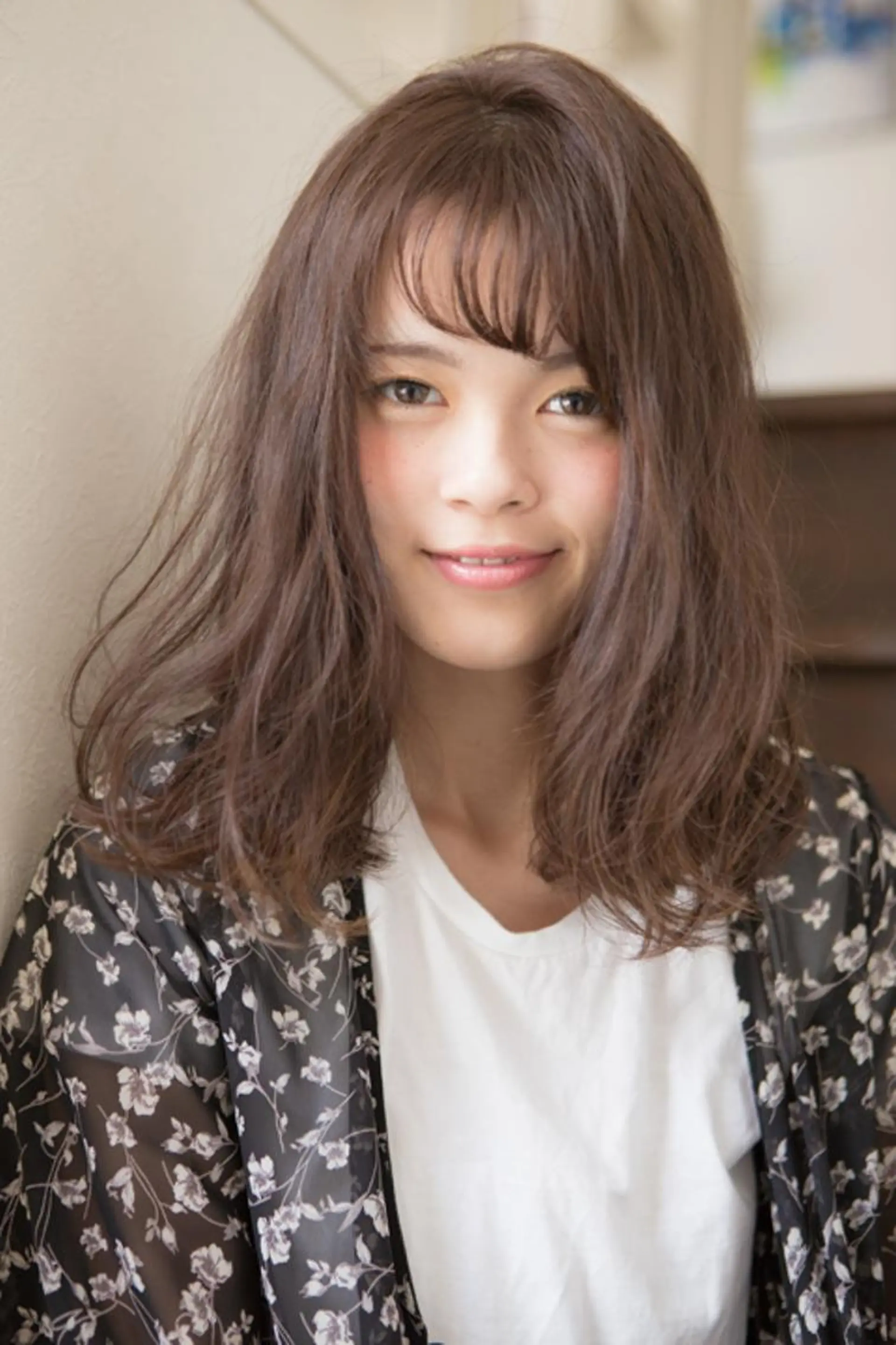 ミディアム パーマ 斎藤  慈晃のヘアスタイル