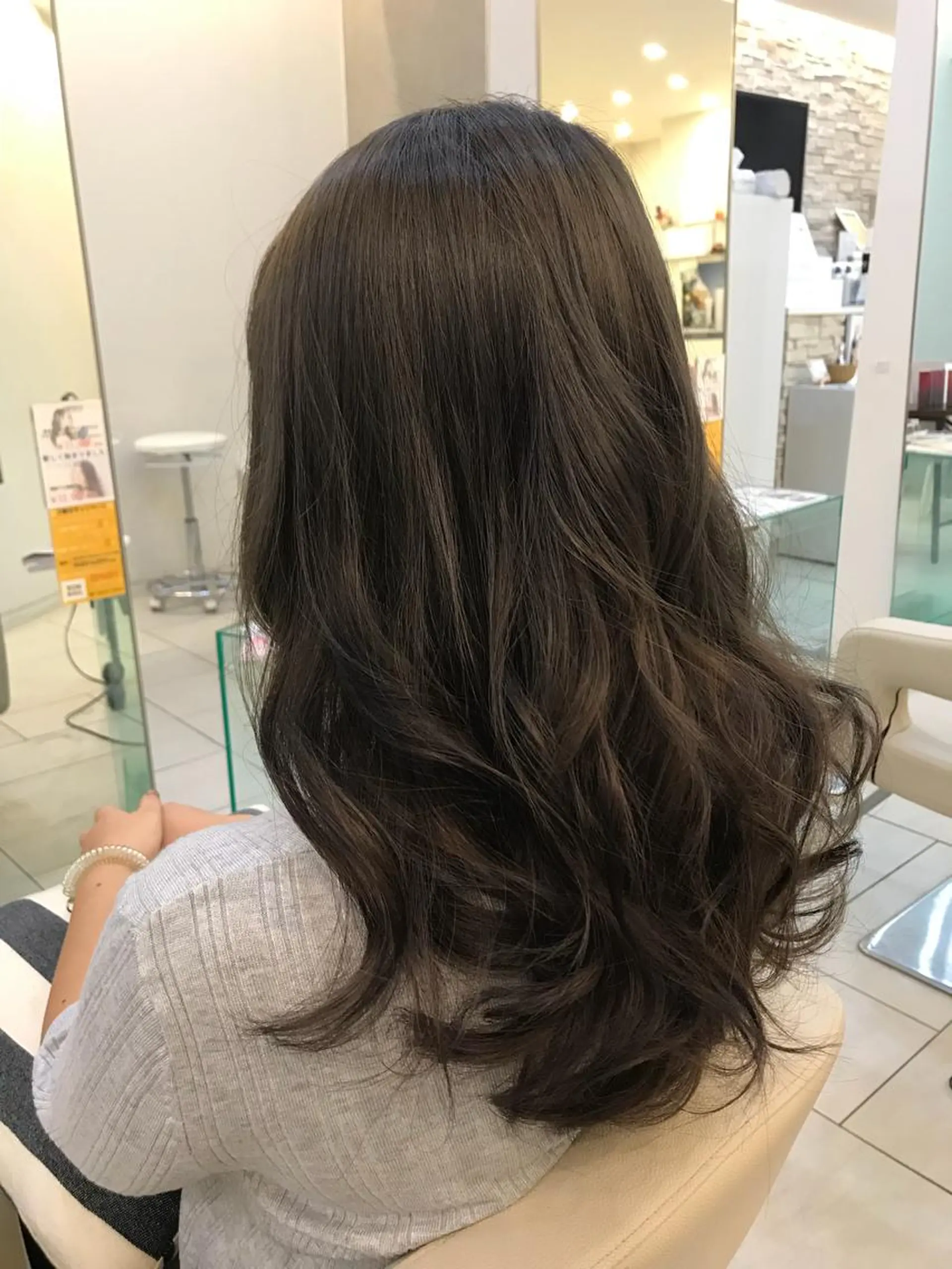 ロング カラー アッシュ オリーブアッシュ 松本 潔樹のヘアスタイル