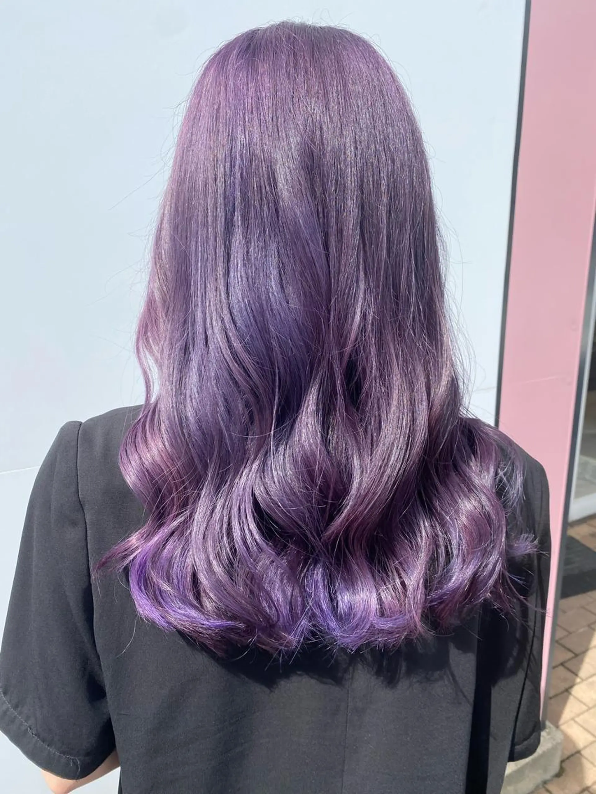 ロング カラー カット ヘアカラー 💘韓国カラー💘 クルミのヘアスタイル