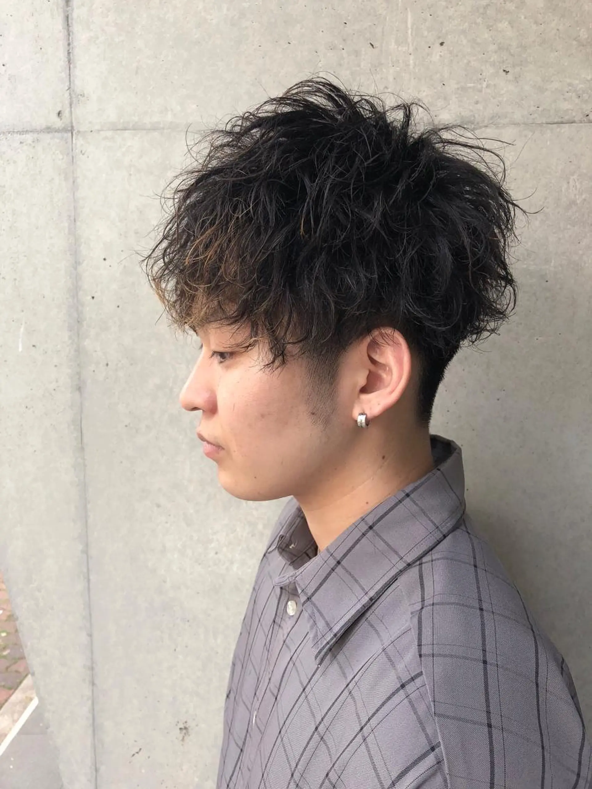 メンズ カット パーマ 森本裕/オーナー/ スパイラルパーマのヘアスタイル