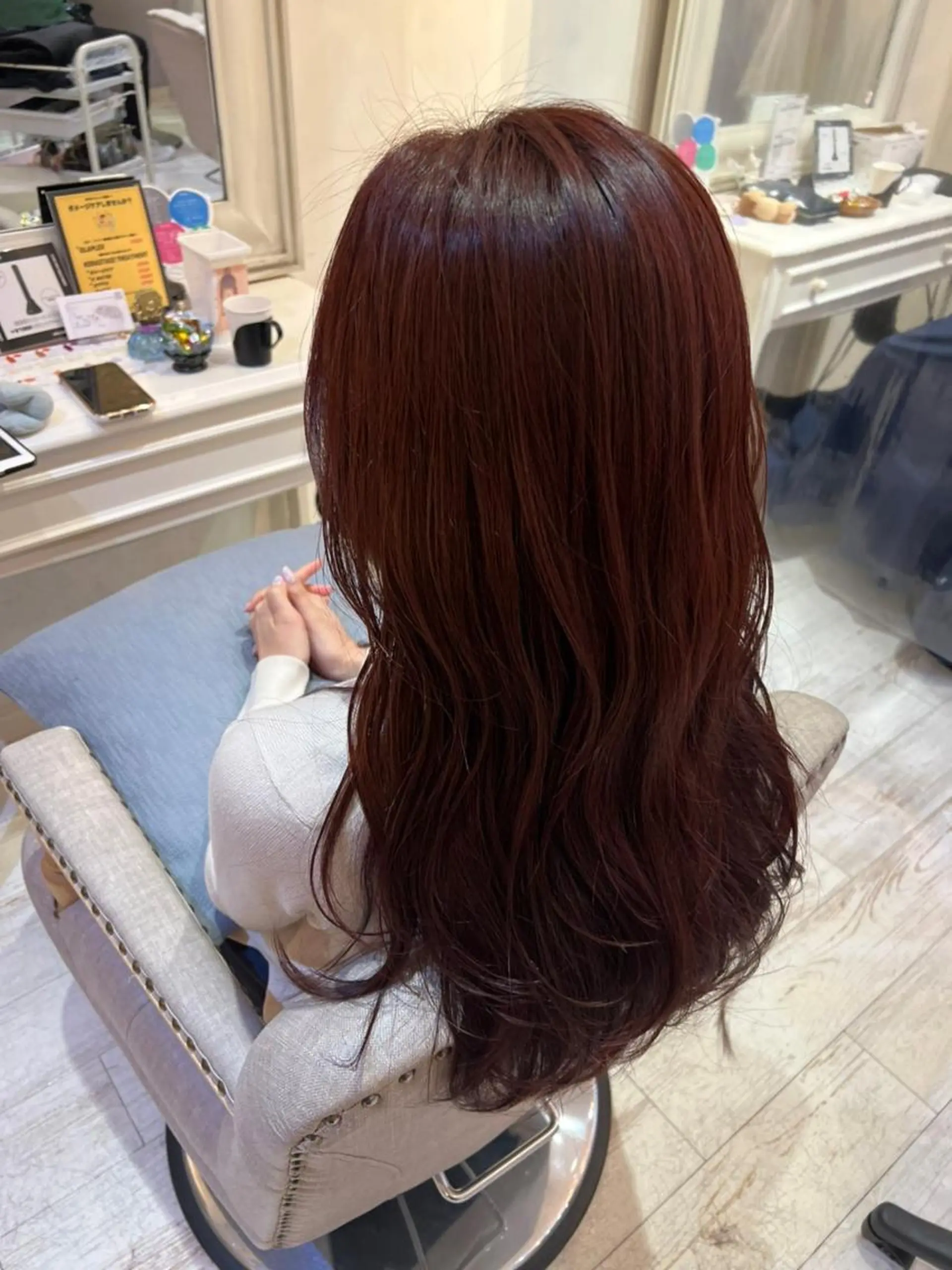 ロング パーマ ボブ 似合わせカット 縮毛矯正 トリートメント 酸性ストレート N° uairo 川崎店【ユアイロ】のヘアスタイル