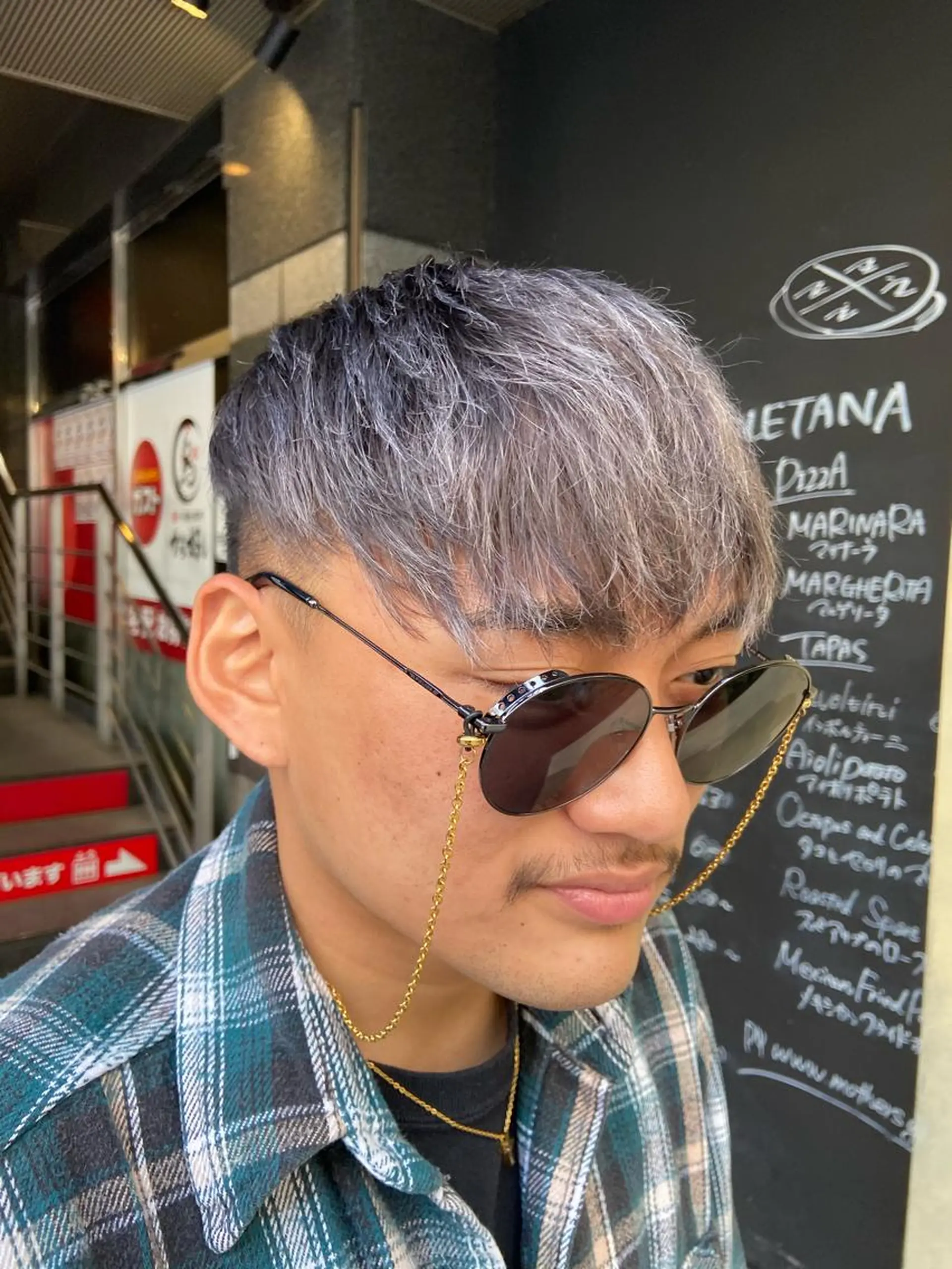 カラー メンズ 🧸プルエクステ❤︎ ネイルKAO🧸のヘアスタイル