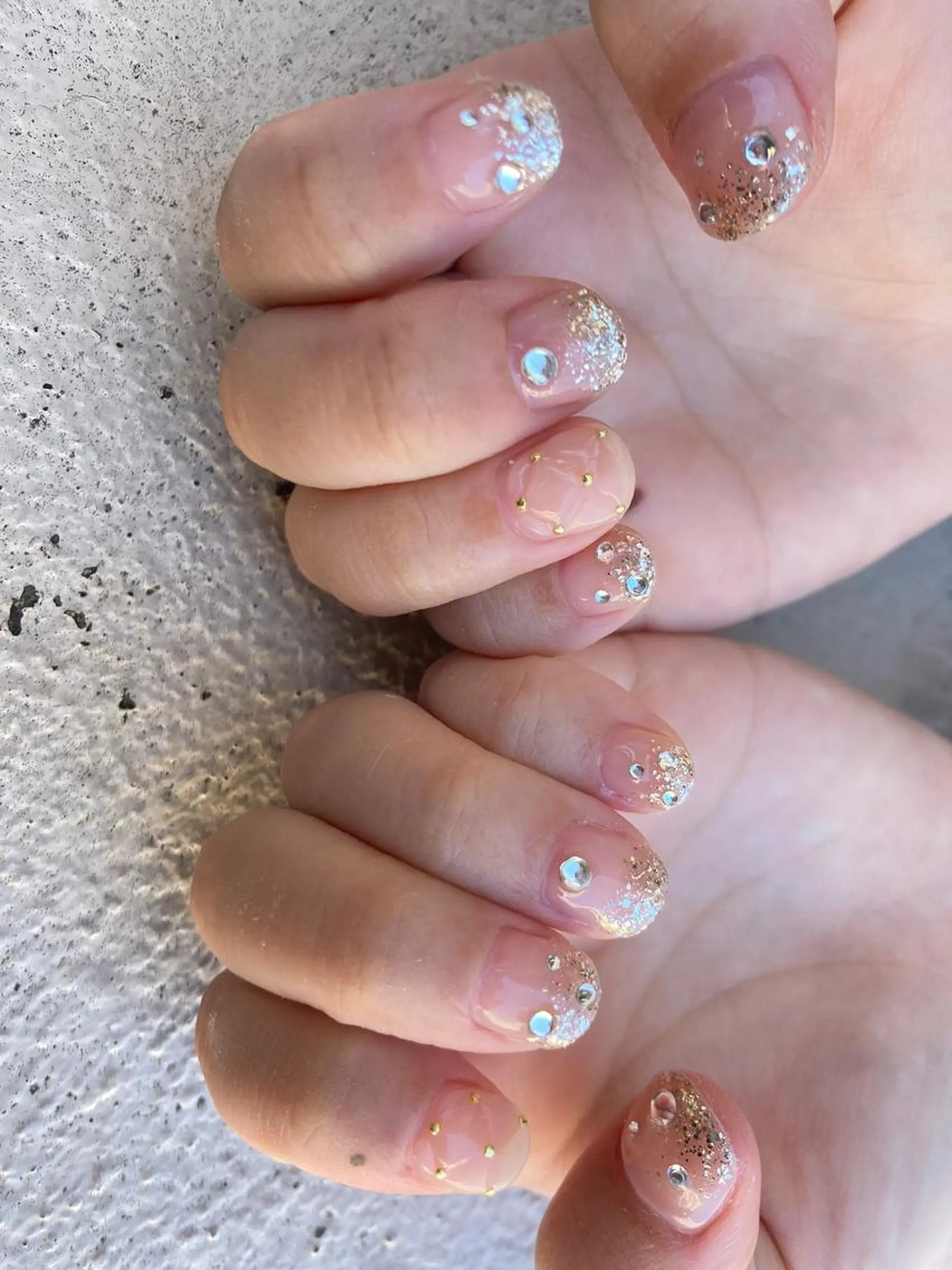 ショート ネイル ハンドネイル フットネイル ✴︎ Delightのネイルデザイン