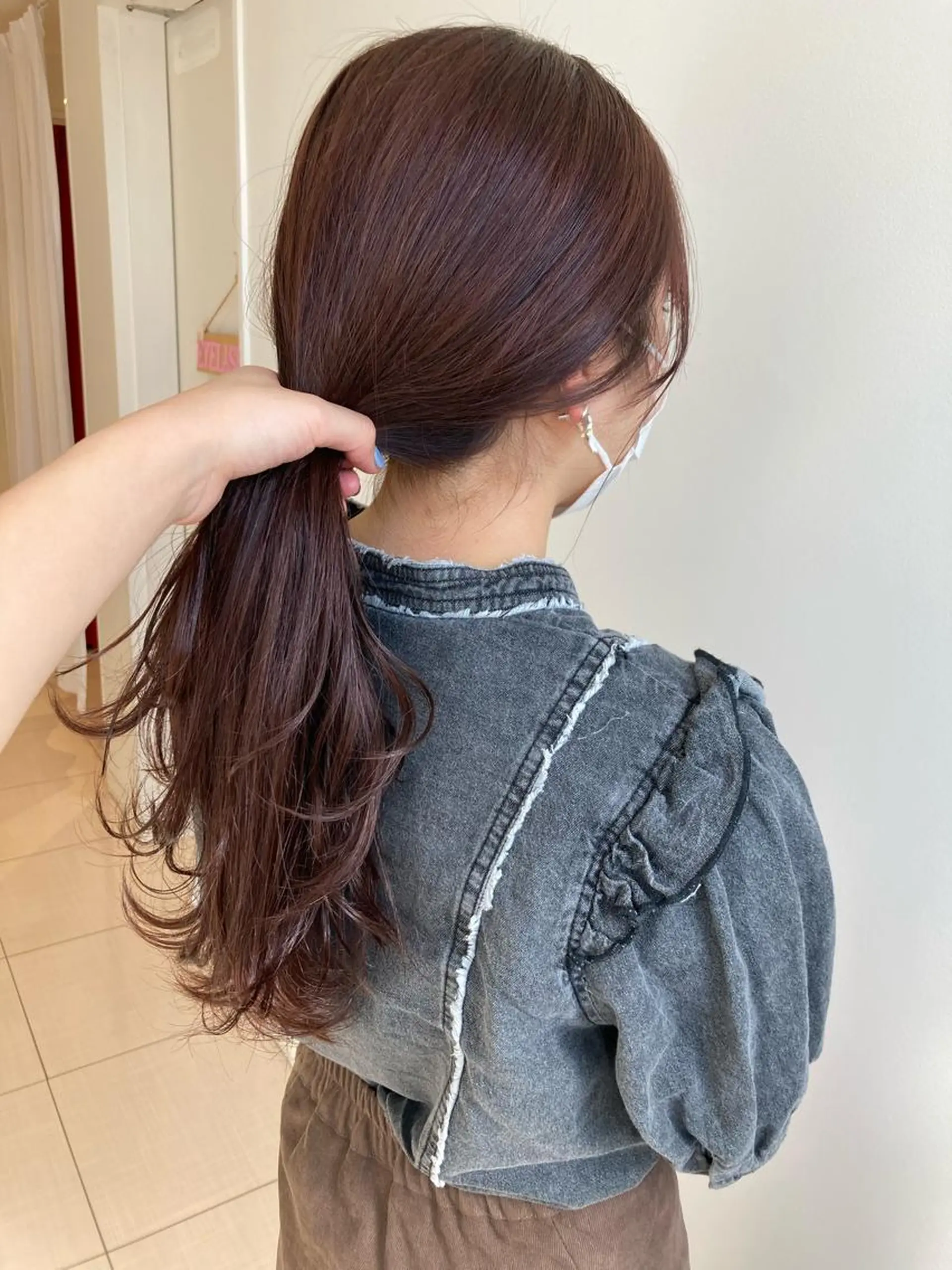 ロング カラー ブラウンカラー ピンクカラー ピンクブラウン nono/パーマ /顔まわりカット🐈のヘアスタイル