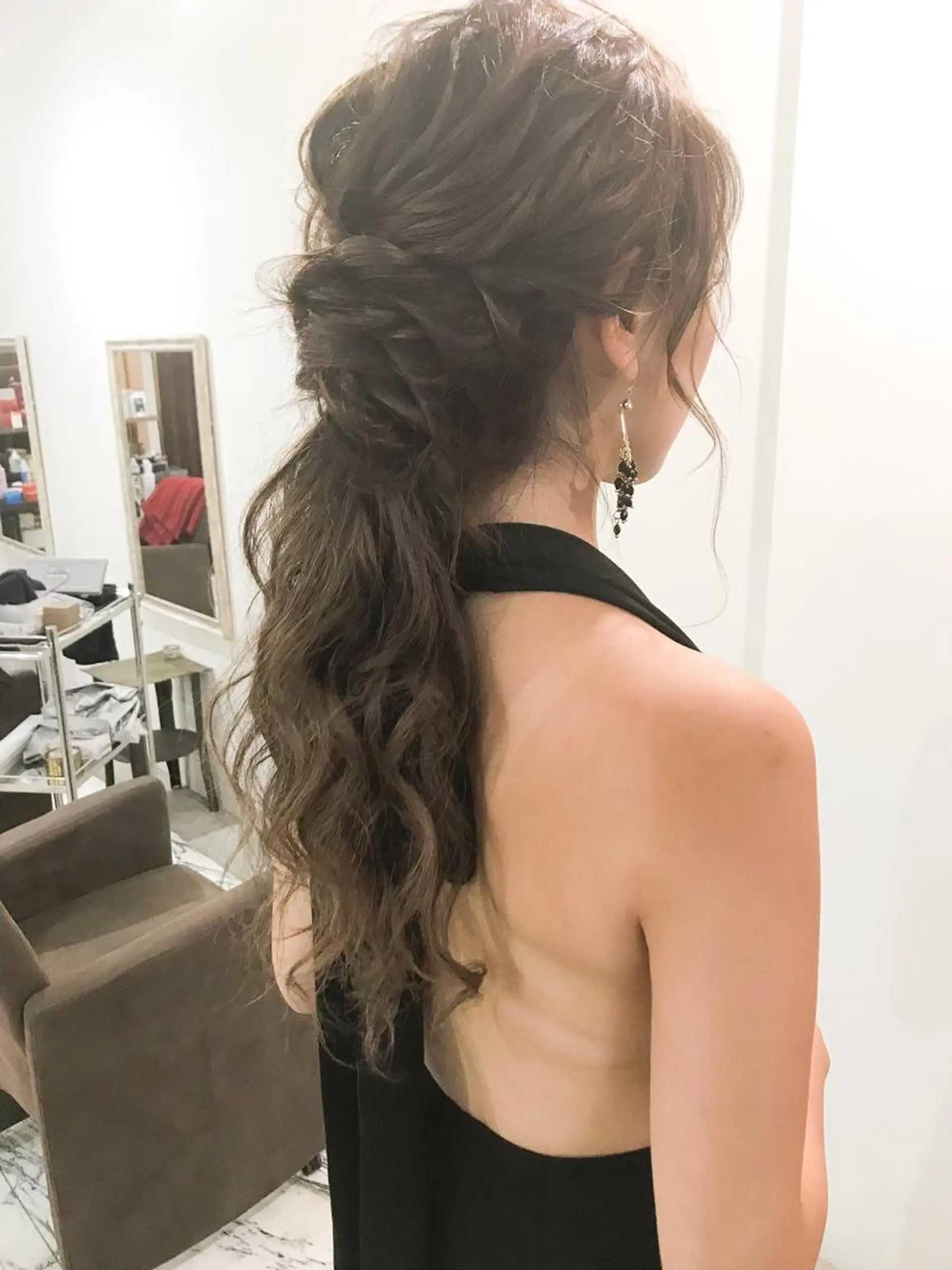 ロング ヘアアレンジ エクステ（レミー毛） NINEのヘアスタイル