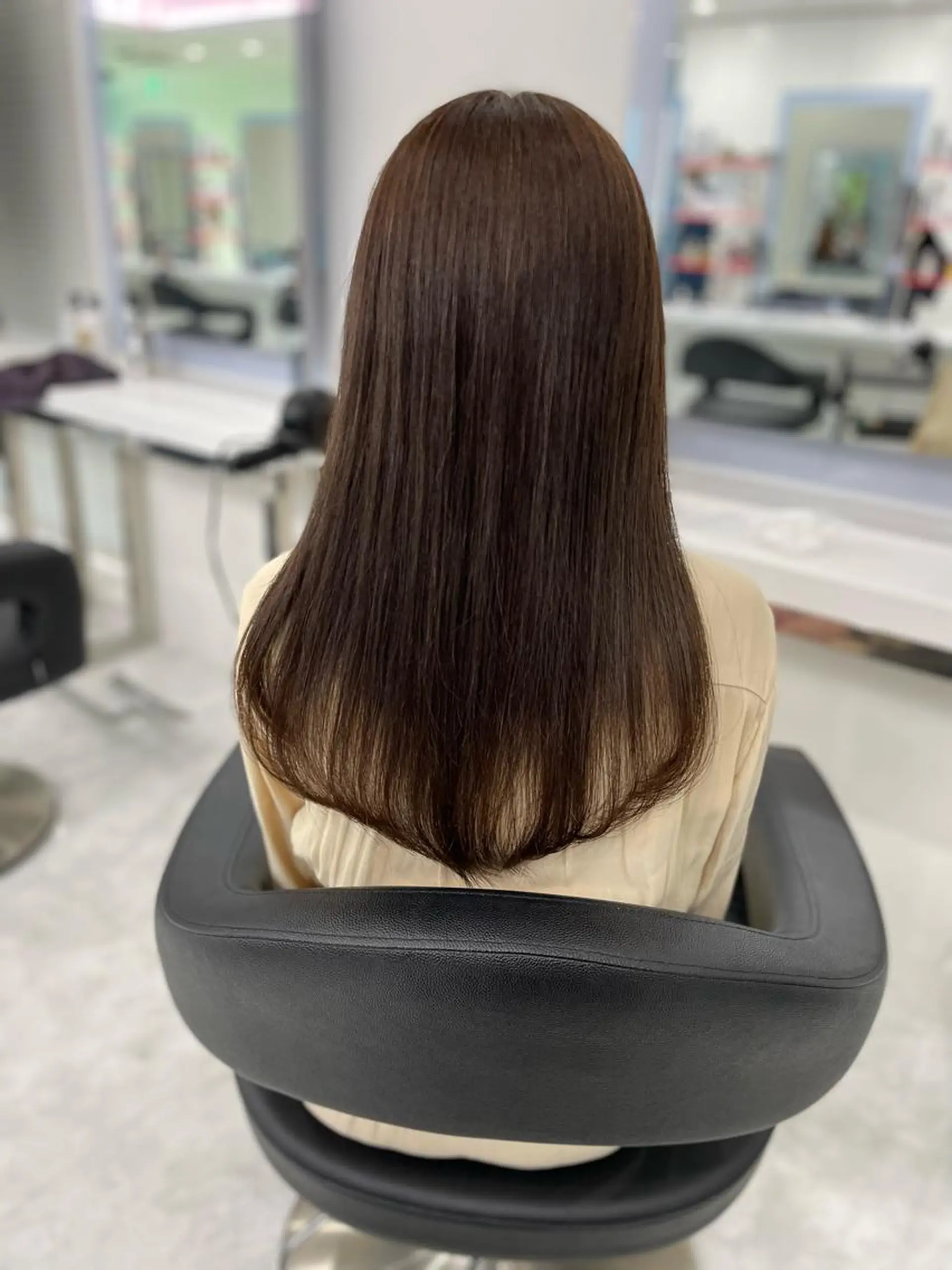 セミロング カラー ヘアアレンジ Ella所属・nana【艶髪】/ レイヤー/縮毛矯正のヘアスタイル