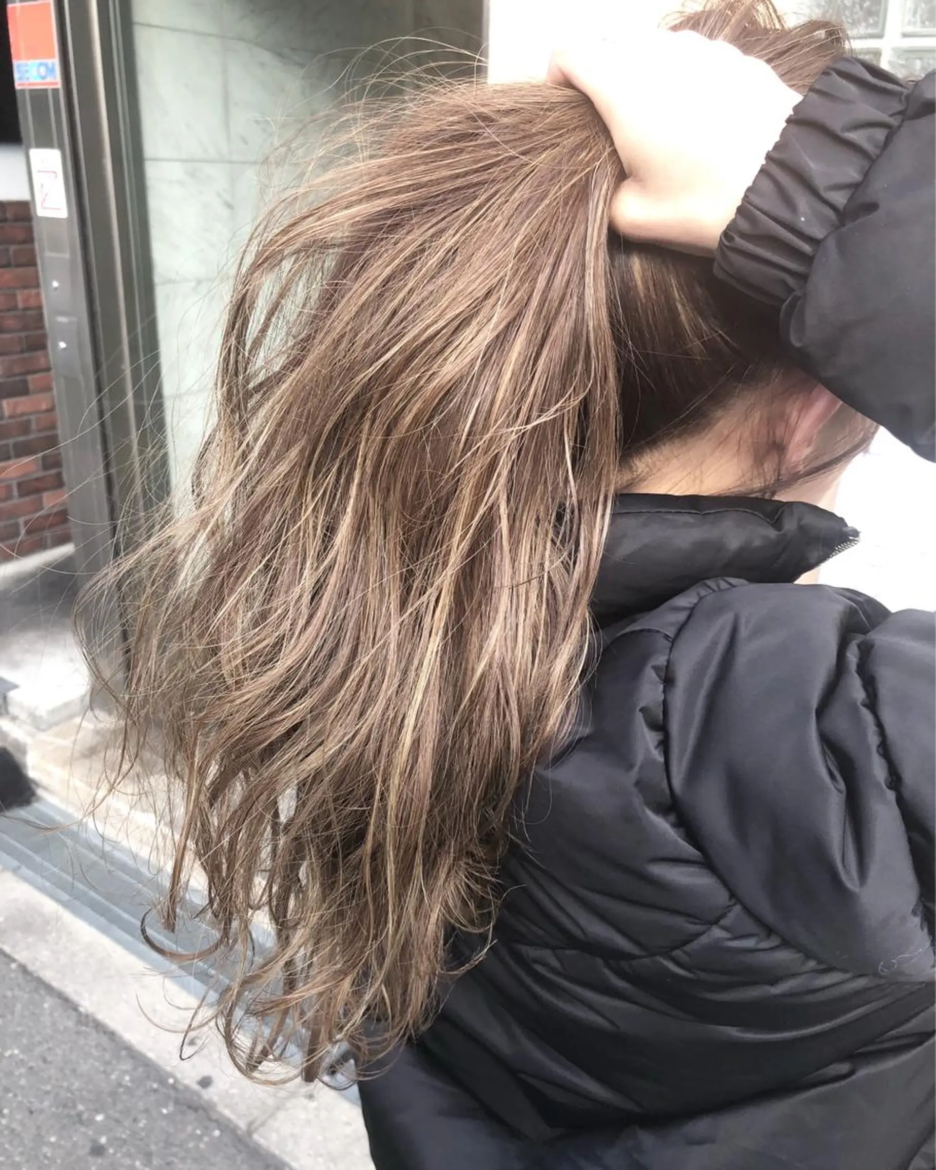 ロング カラー 髪質改善 中川　翔のヘアスタイル