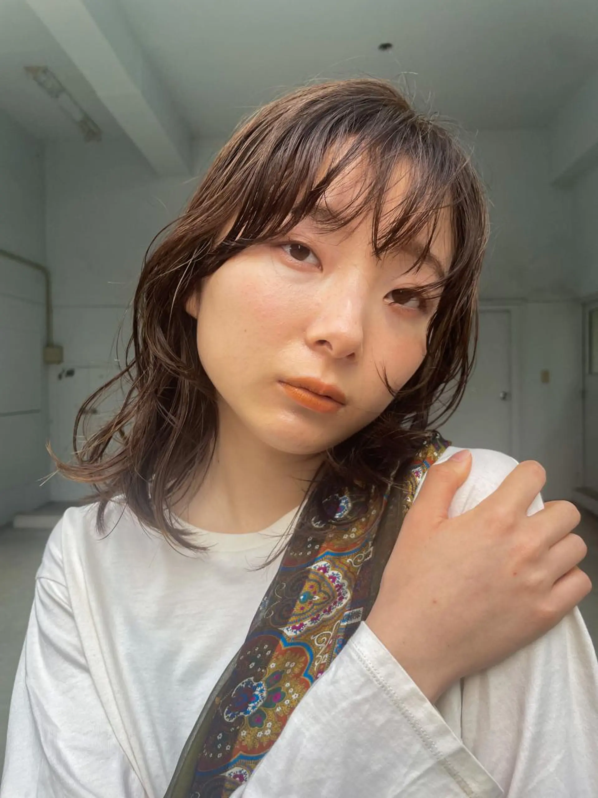 ミディアム カラー カット ヘアカラー 高橋 みく/ minim 暖色のヘアスタイル