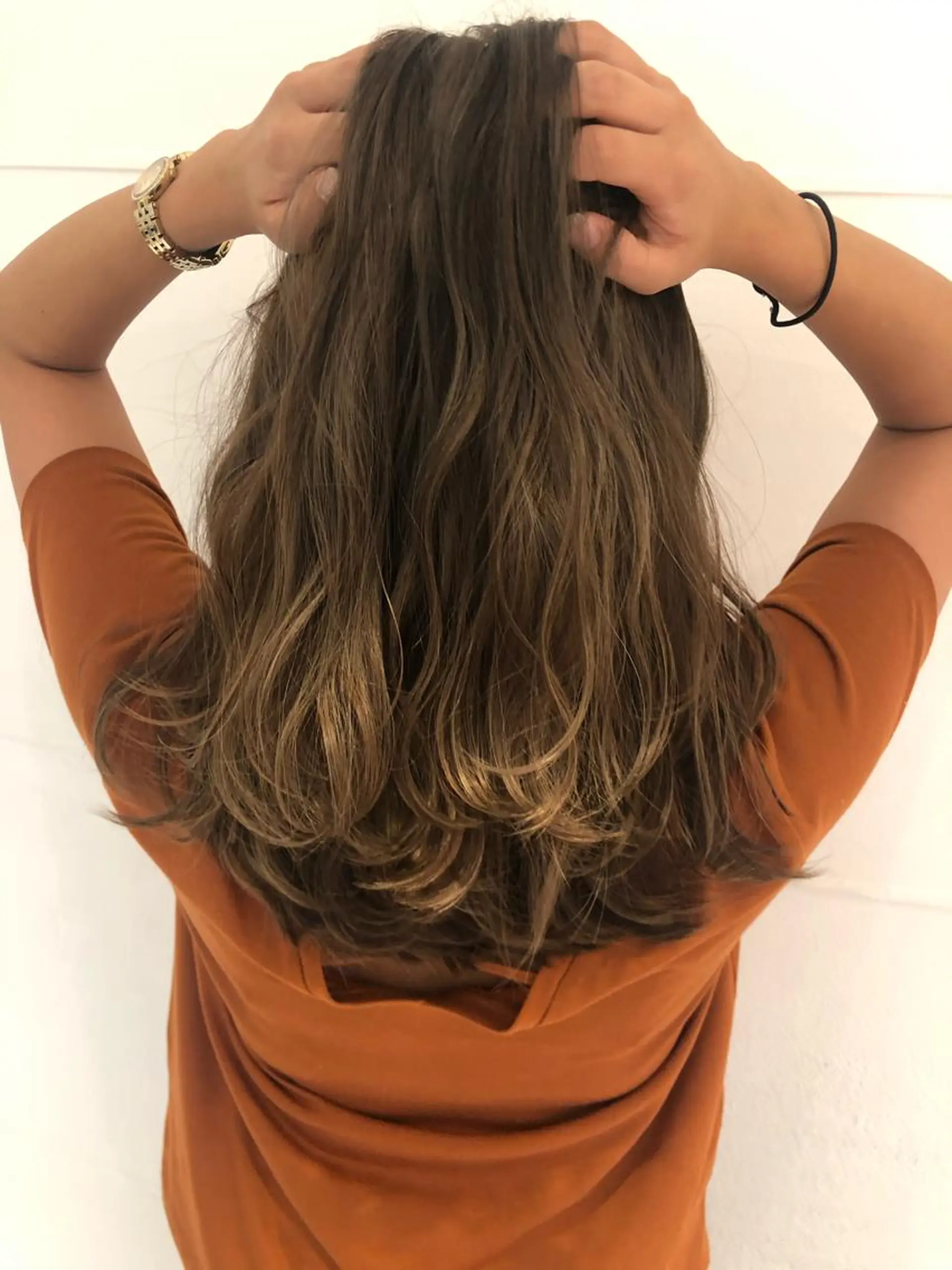 セミロング カラー kakimotoarms自由が丘CLEO所属・田中 小百合のヘアスタイル