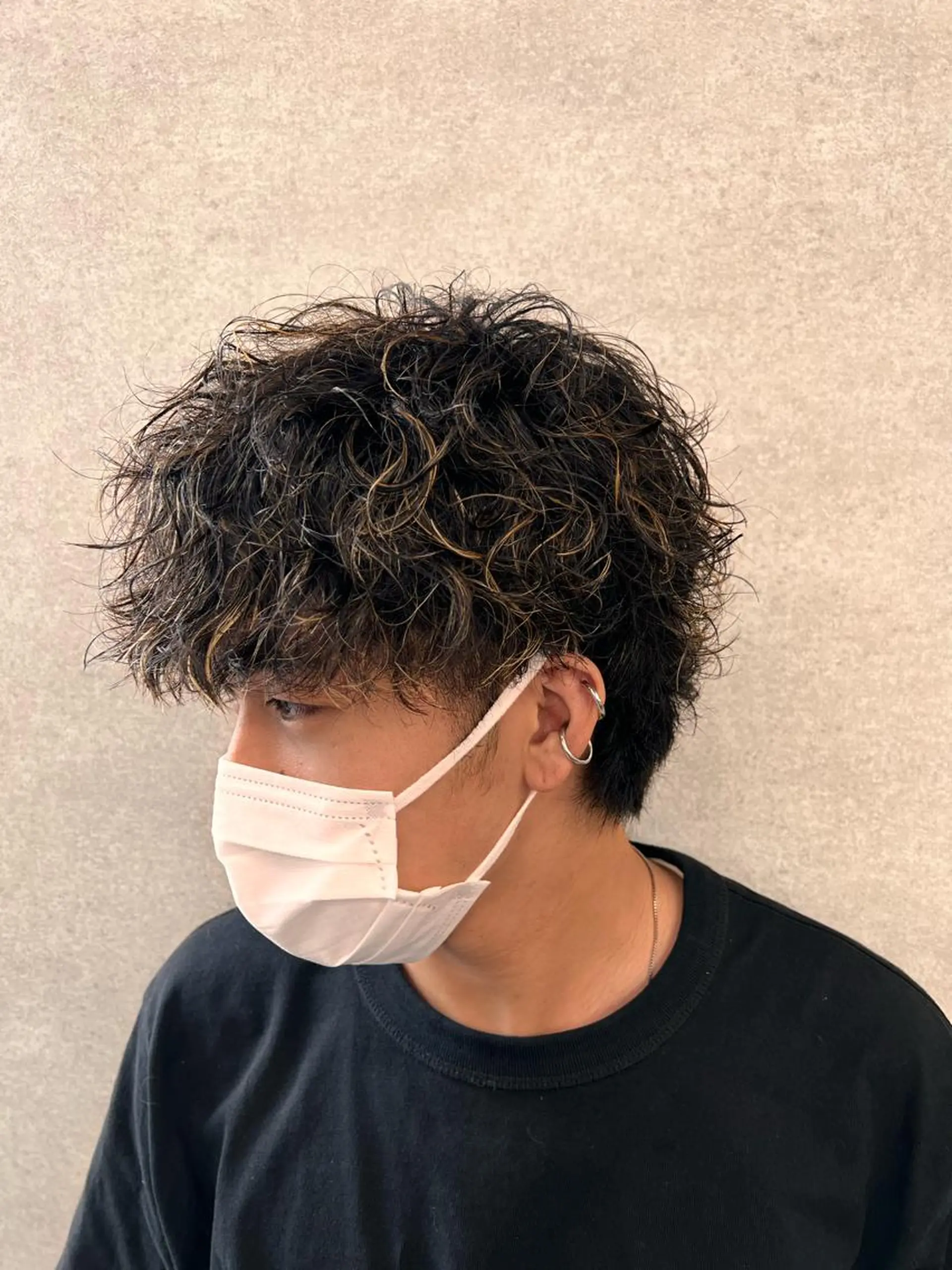 ショート パーマ メンズ 新世代パーマ⚡️ の達人トモ⚡️のヘアスタイル