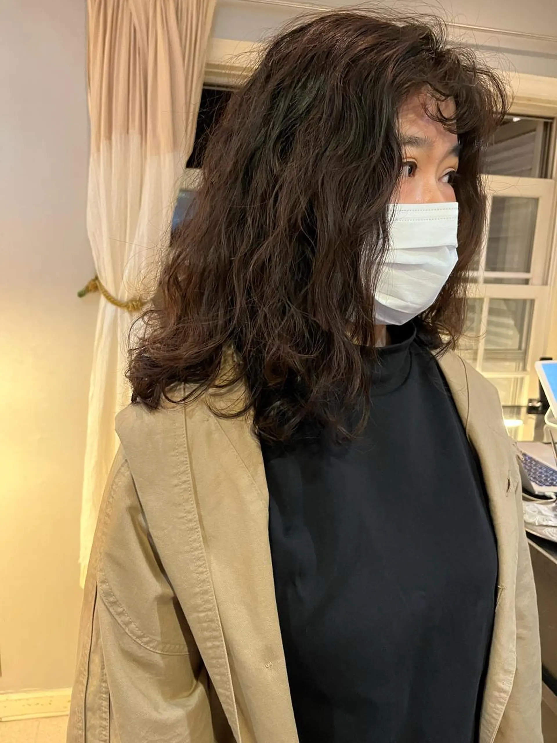 ロング パーマ カット パーマ NOUN所属・eri kinjoのヘアスタイル