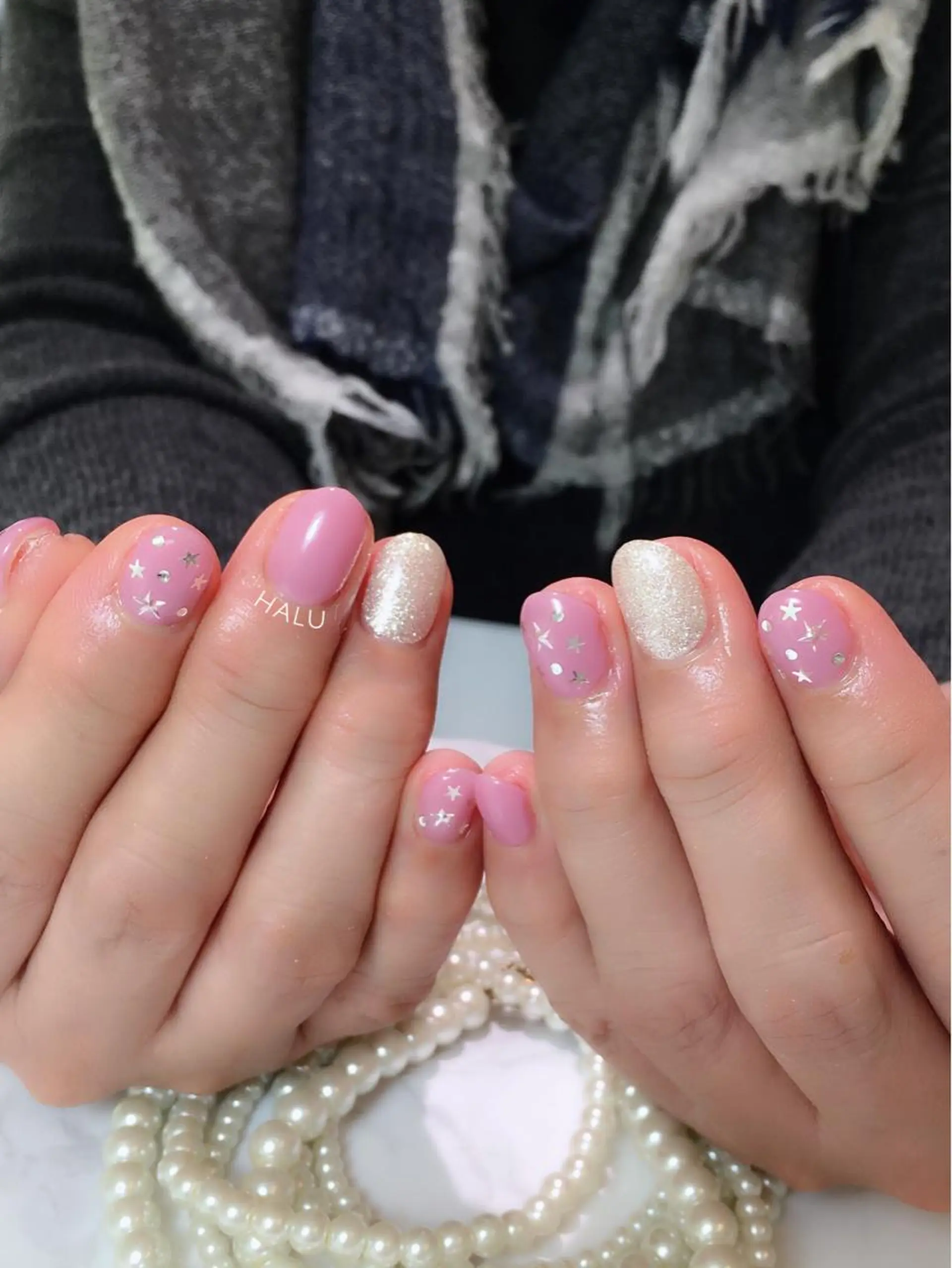 ネイル ブルー HALU ハルのネイルデザイン