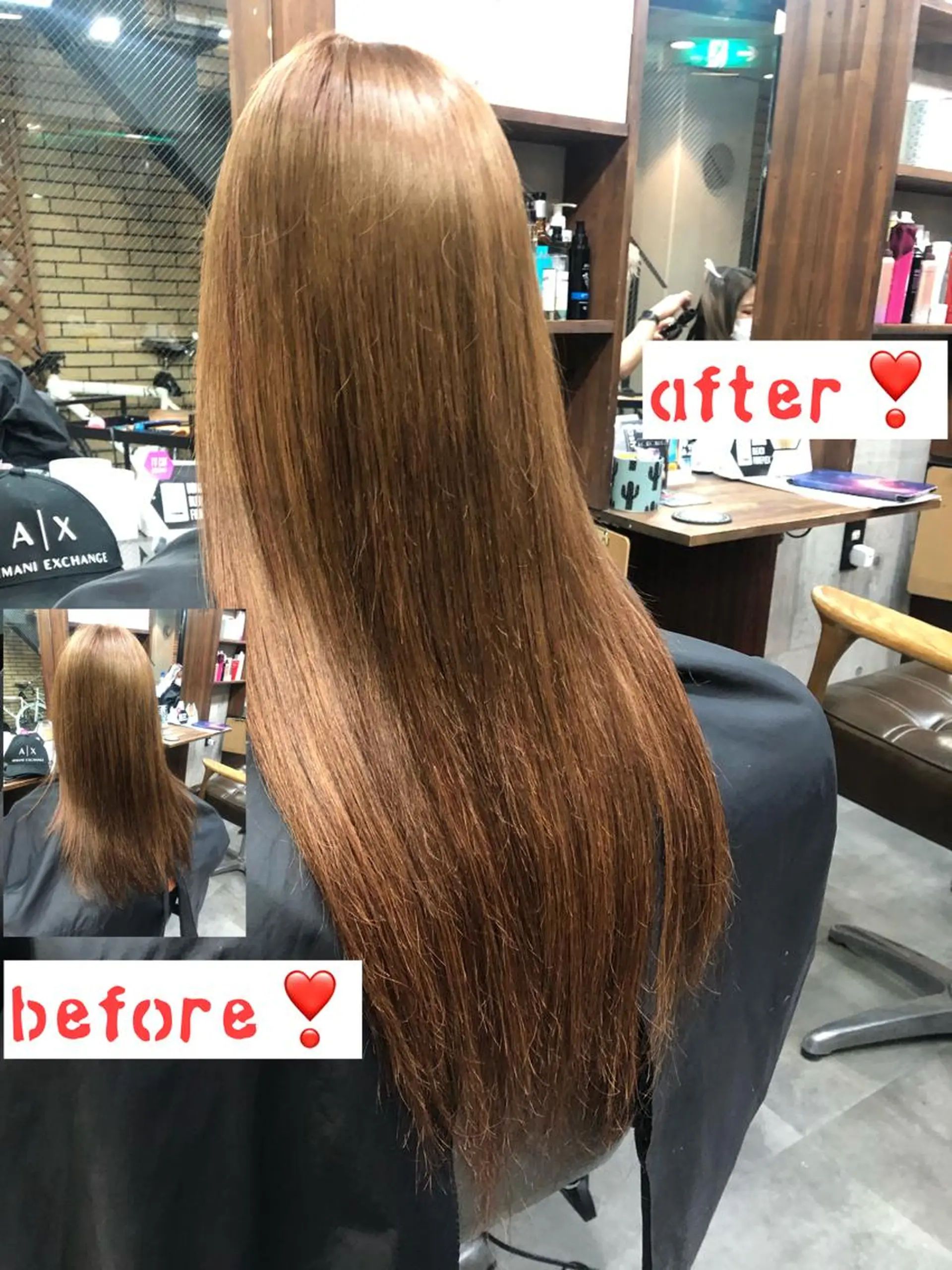 セミロング ヘアアレンジ エクステ alpha. カラーエクステ下妻のヘアスタイル