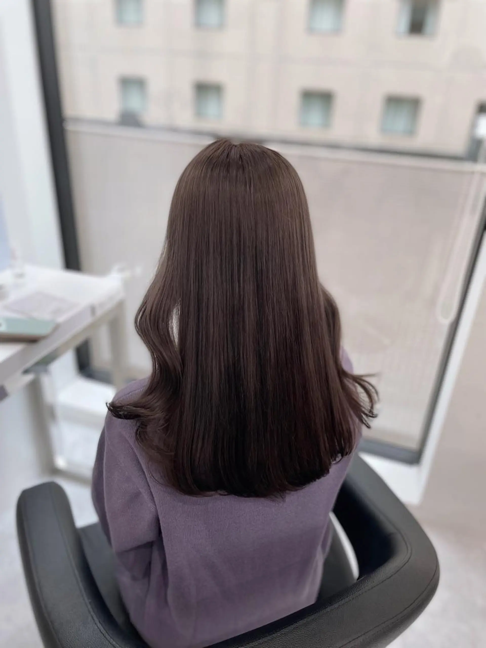 セミロング カラー ヘアアレンジ Ella所属・nana【艶髪】/ レイヤー/縮毛矯正のヘアスタイル